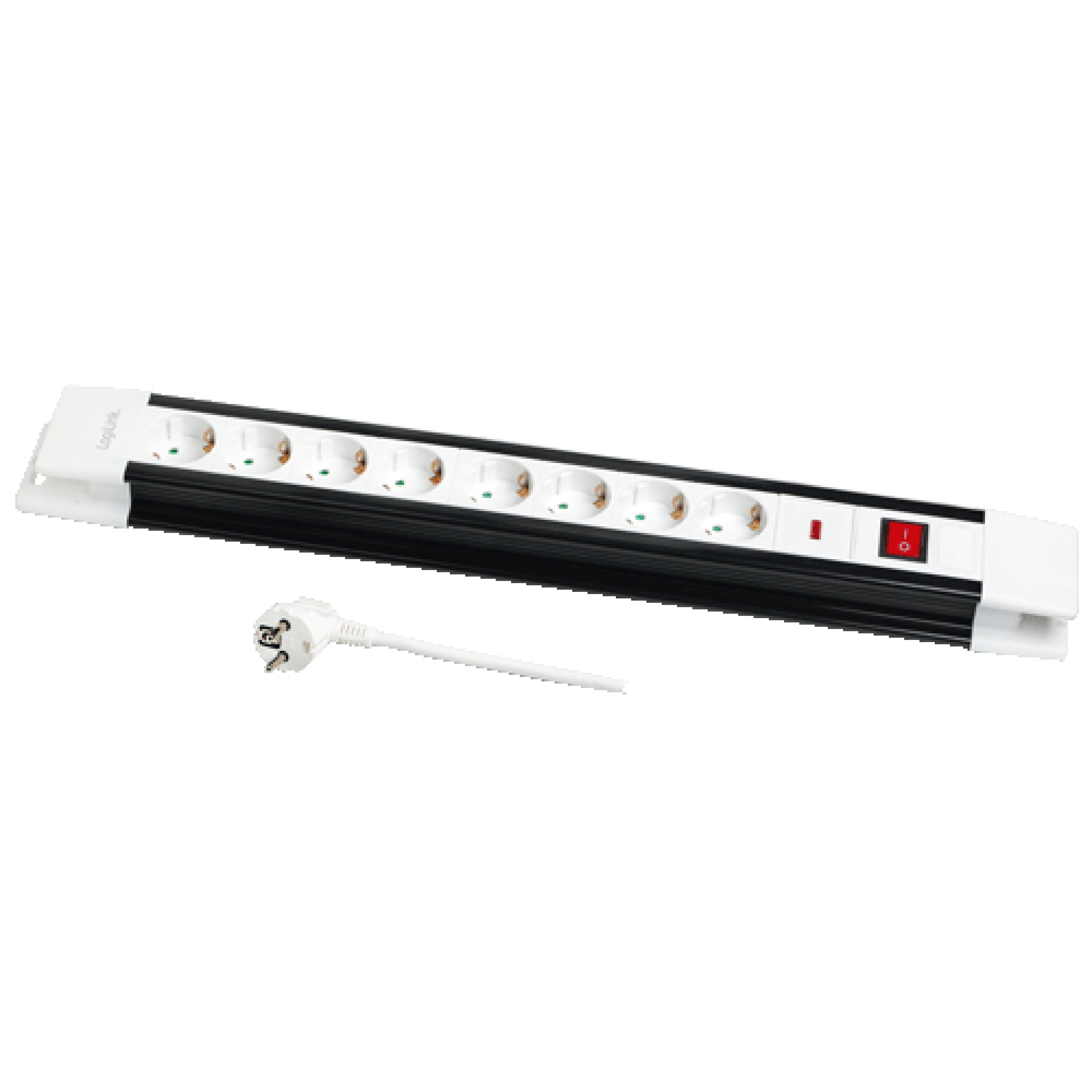 Logilink Steckdosenleiste 8-fach, 1,5m 250V/16A m. Schalter