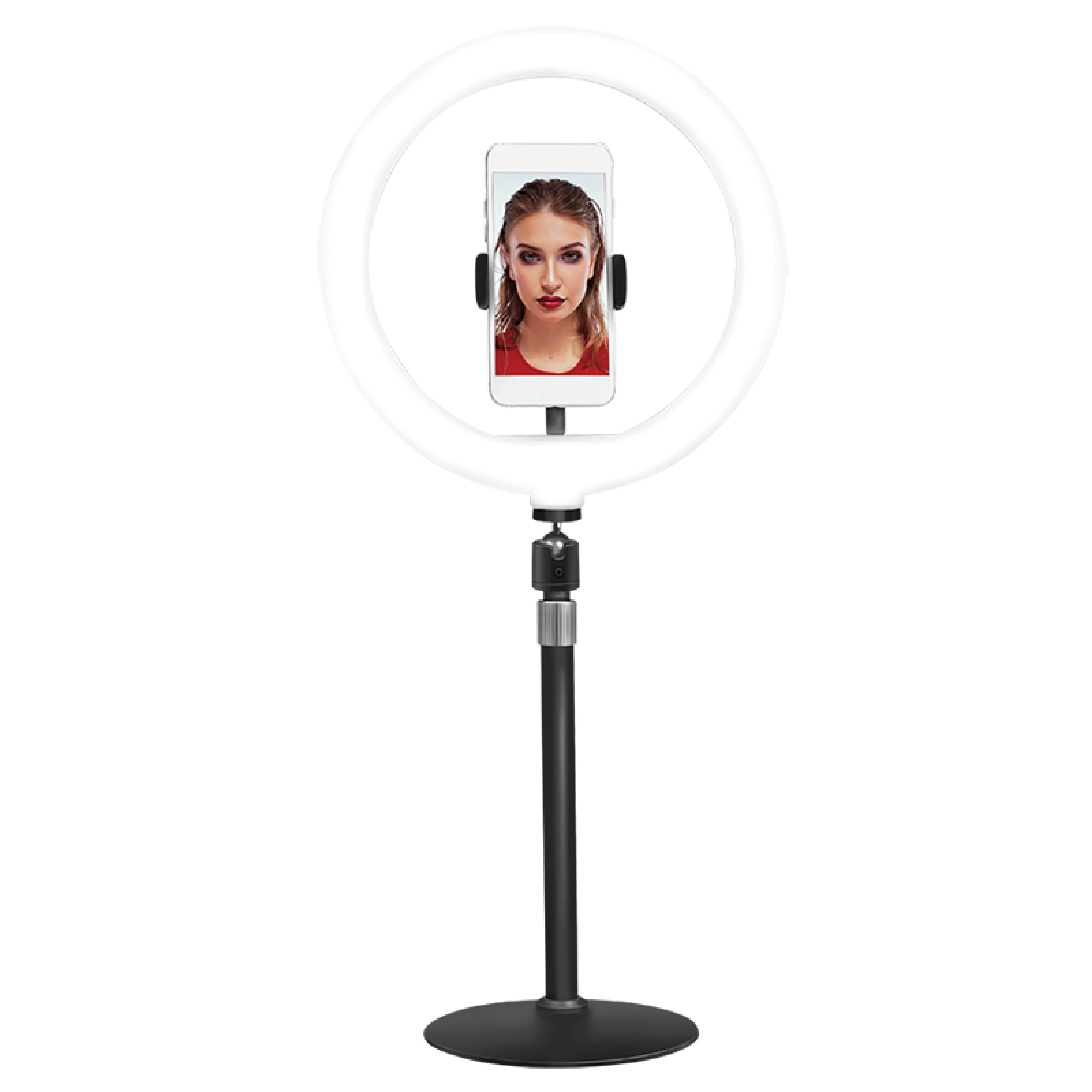 Logilink Smartphone-Ringlicht-Stativ m. Fernausloeser,DM 25cm