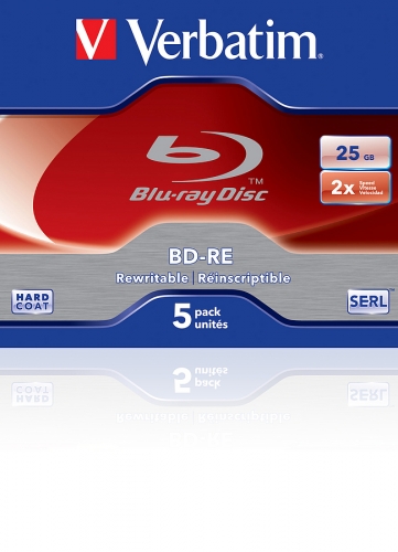 VERBATIM Blu-Ray BD-RE SL 25GB 2x 5er JewelCase