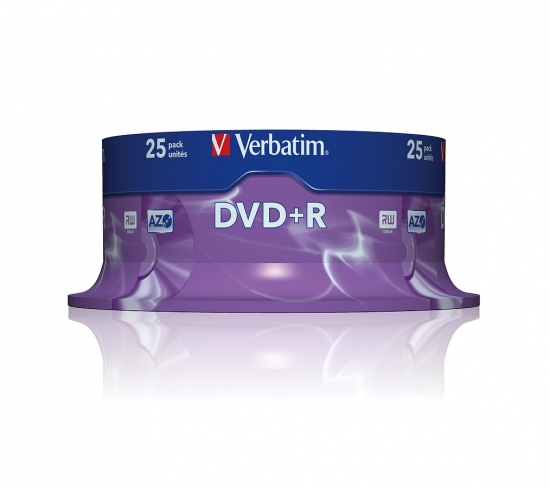 VERBATIM DVD+R AZO 4.7GB 16x 25er Spindel