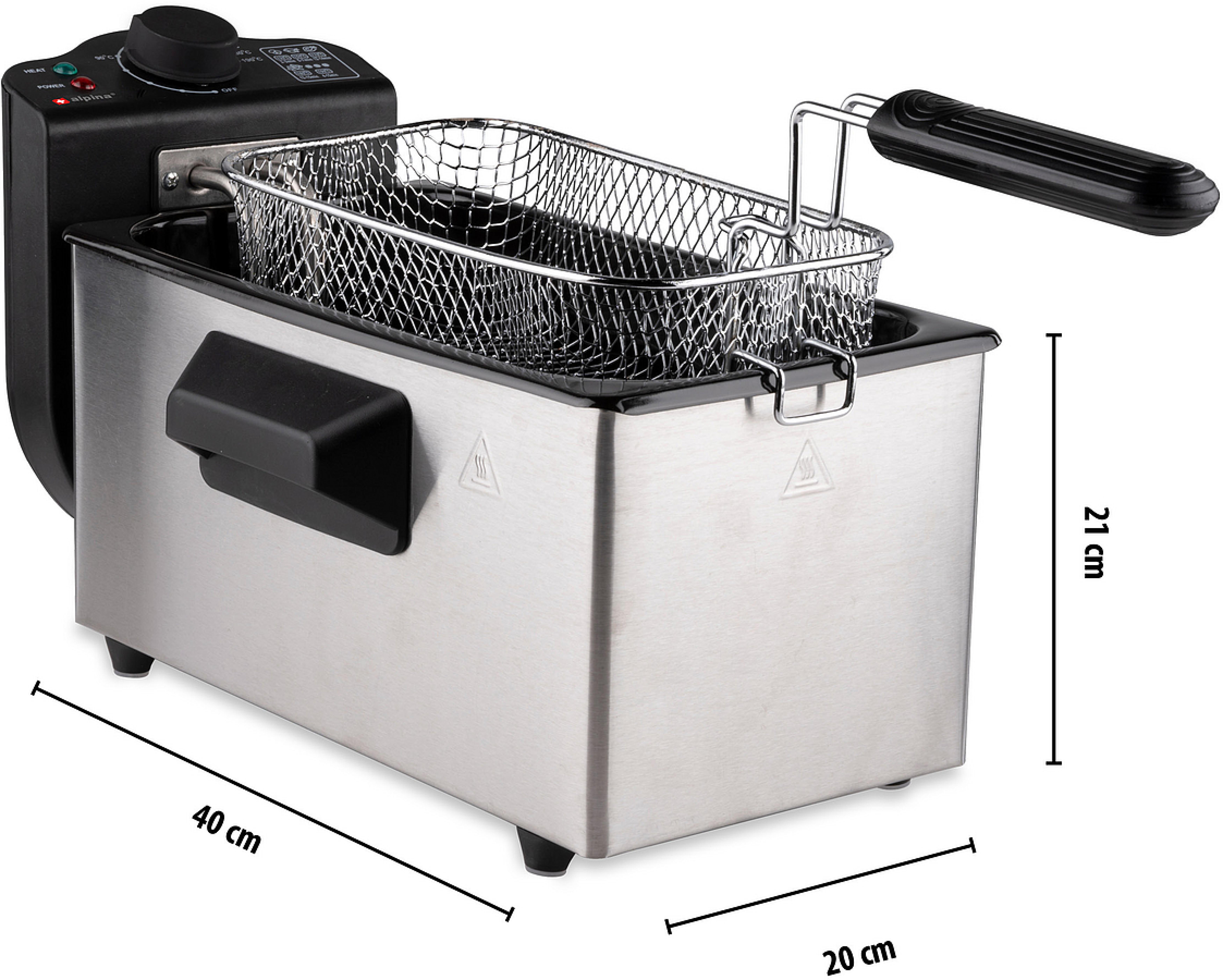 ALPINA Fritteuse, 3L, 2000W