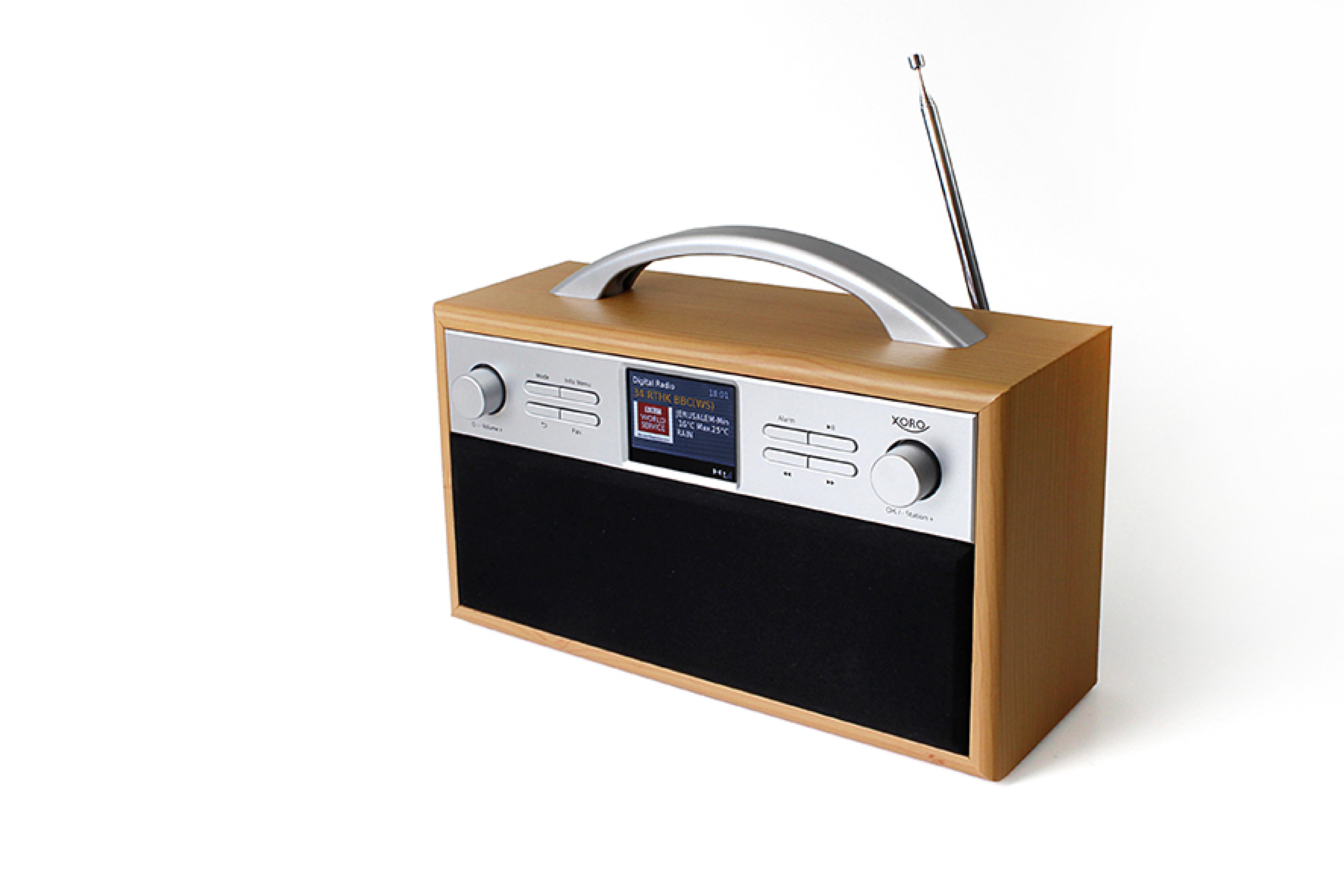 Xoro Internetradio DAB 250 IR DAB+ BT WLAN Spotify Holzopt.