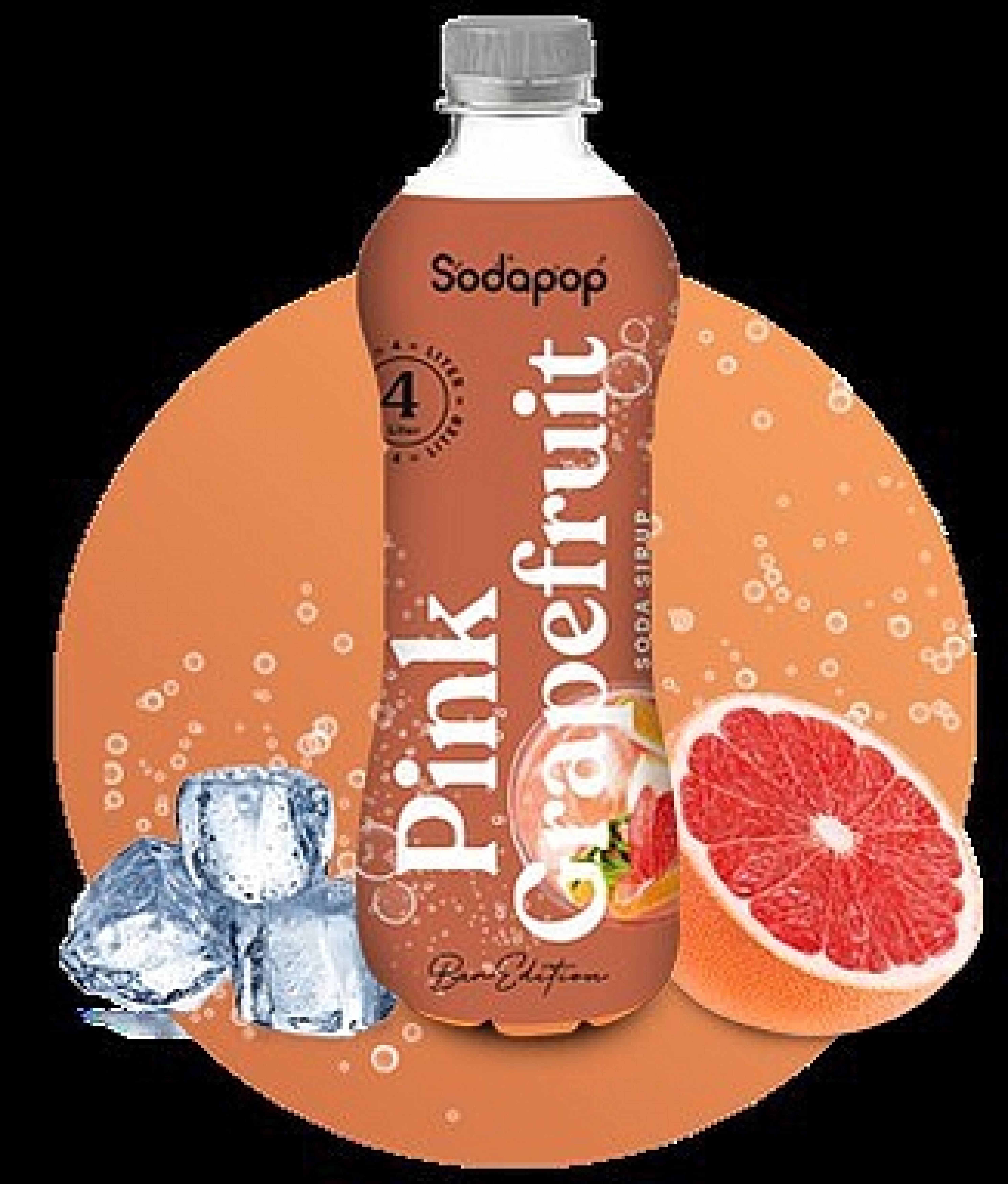 SODAPOP Pink Grapefruit Bar Sirup 500ml für 4 Liter