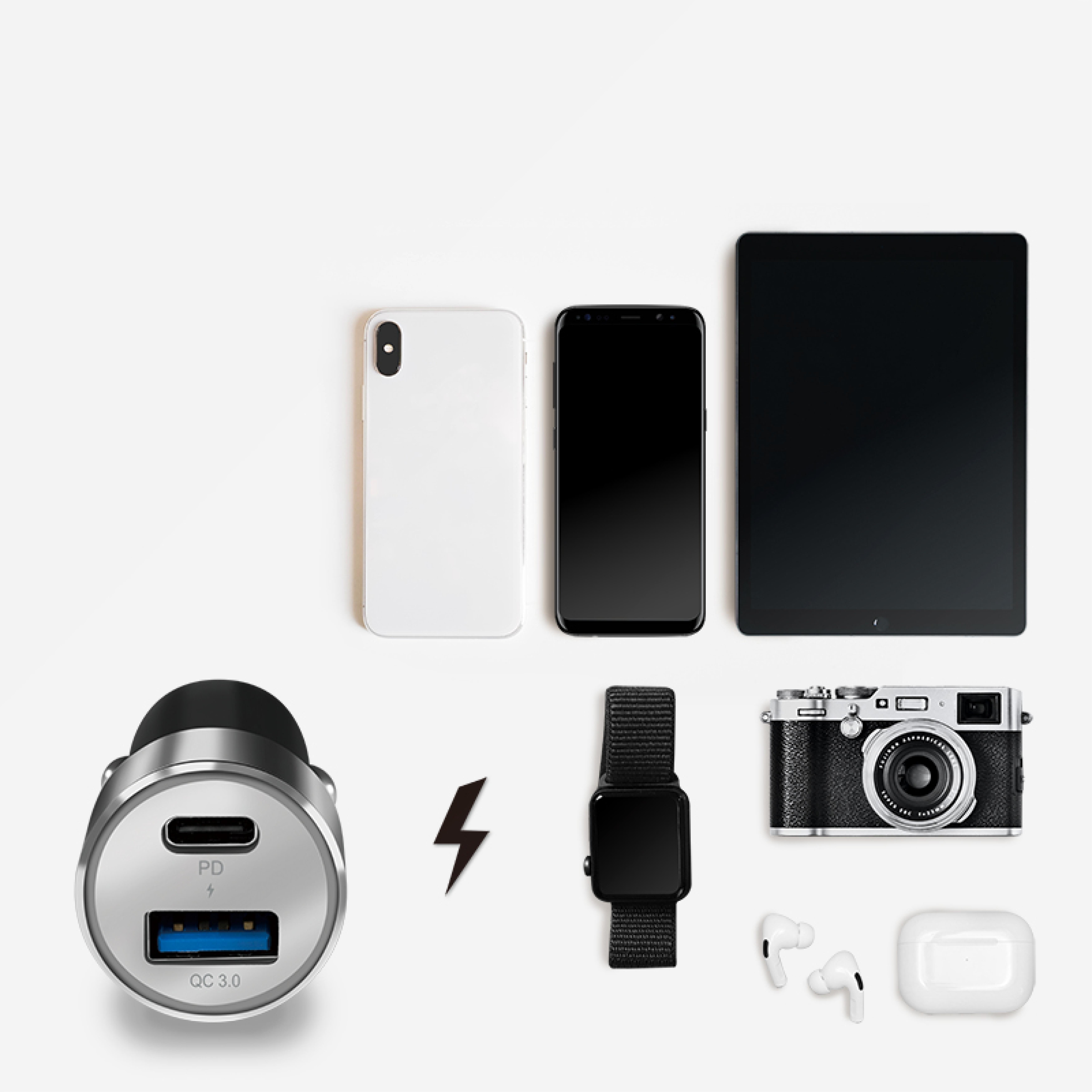 Logilink USB Kfz Ladeadapter 2Port 1xUSB-C PD,1xUSB-A QC,36W