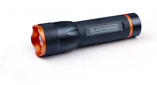 BLACK & DECKER LED-Taschenlampe 10 Watt - 400 Lumen - 200 Meter Reichweite - Durchmesser 40 mm - Länge 142 mm