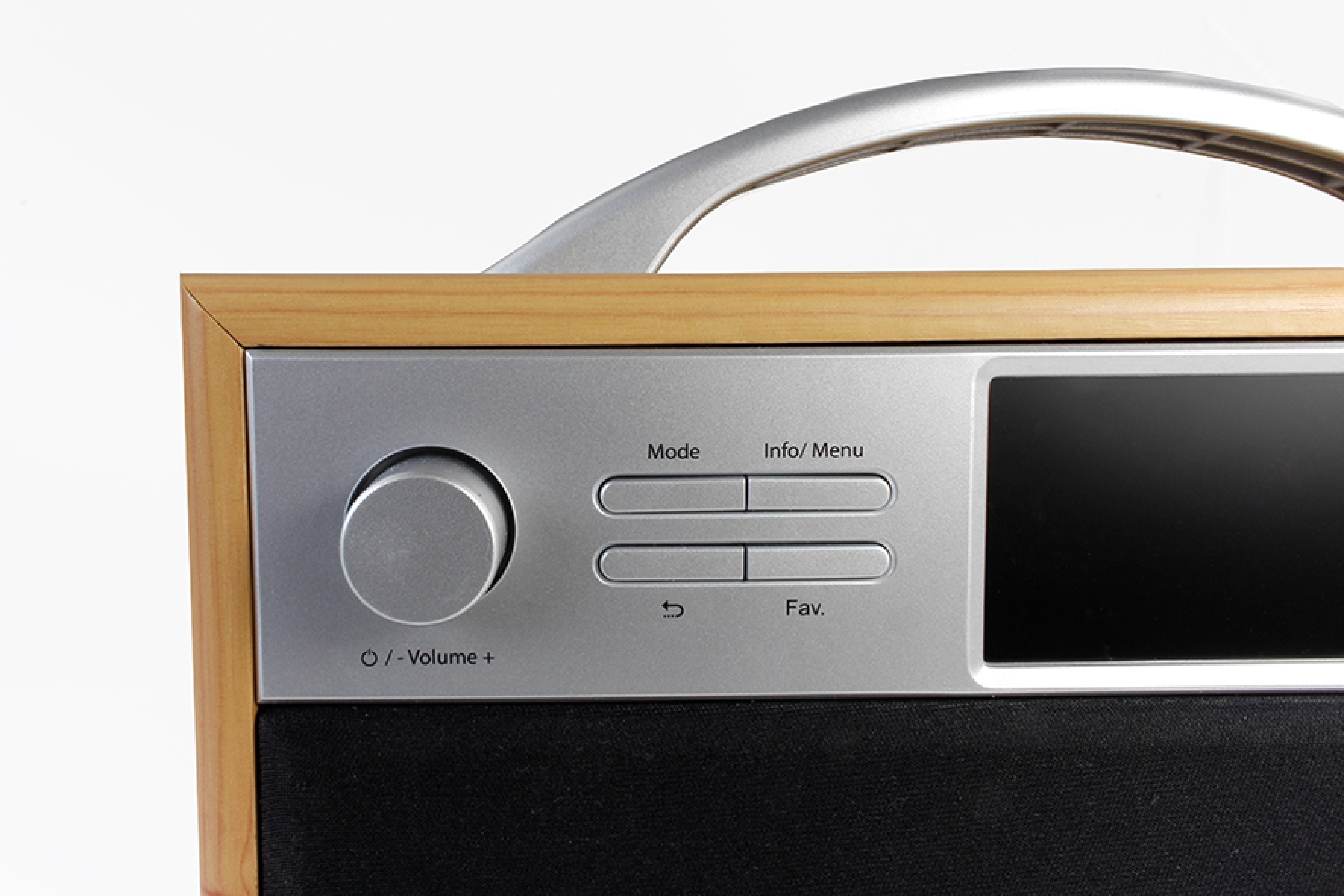 Xoro Internetradio DAB 250 IR DAB+ BT WLAN Spotify Holzopt.