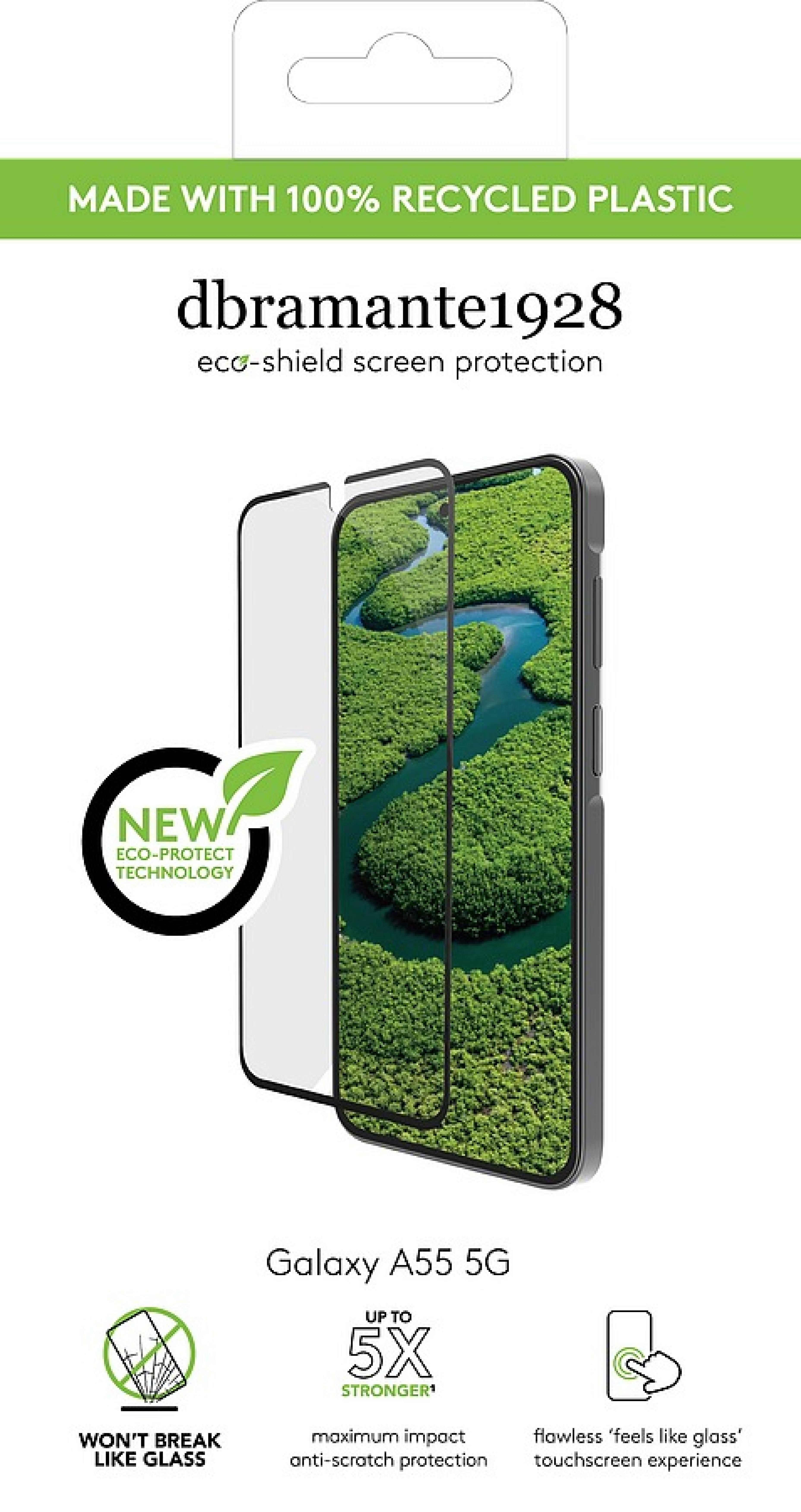 DBRAMANTE1928 Eco-Shield - Galaxy A55 5G - Black Edge