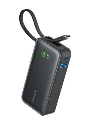 ANKER 10.000 mAh 545 Nano Powerbank, 30W, with USB-C Cable, black