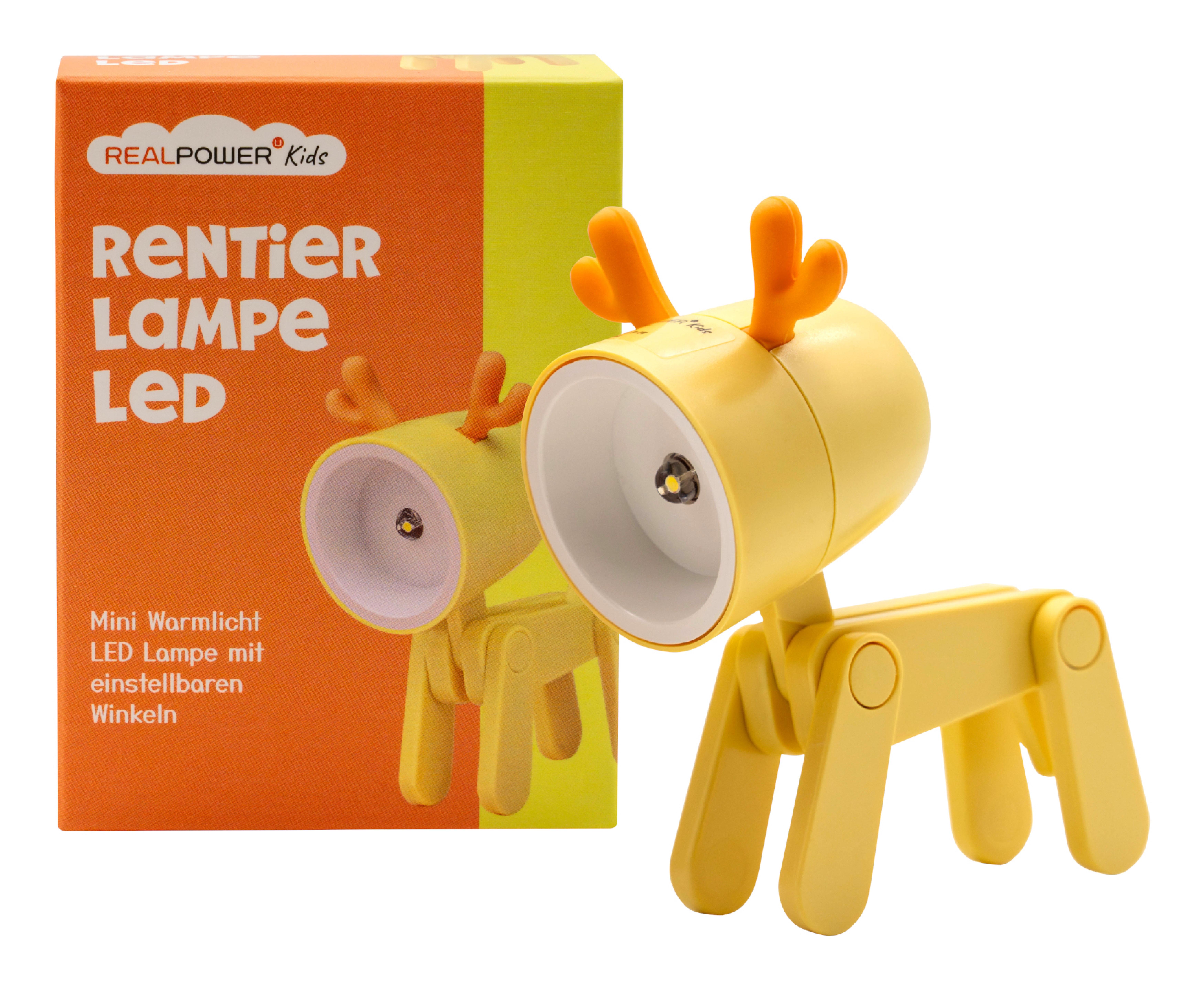 RealPower LED-Tier Taschenlampe Yellow deer