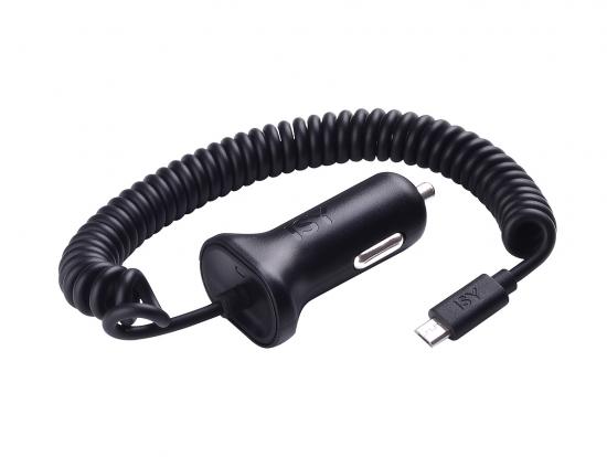 ISY Car Charger 1.2A with spiral cable