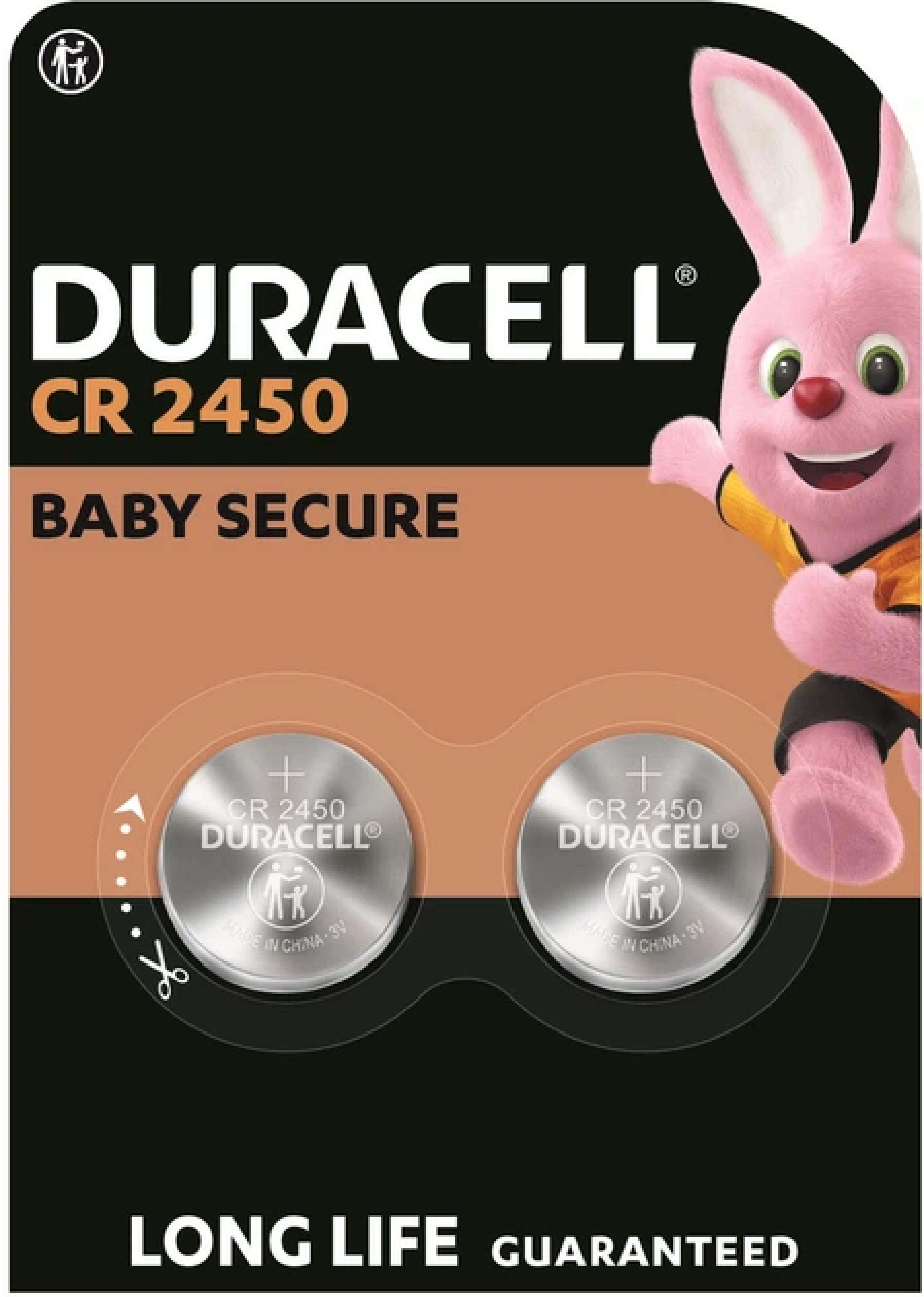 Duracell Batterie Knopfzelle CR2450 3.0V Lithium 2St.