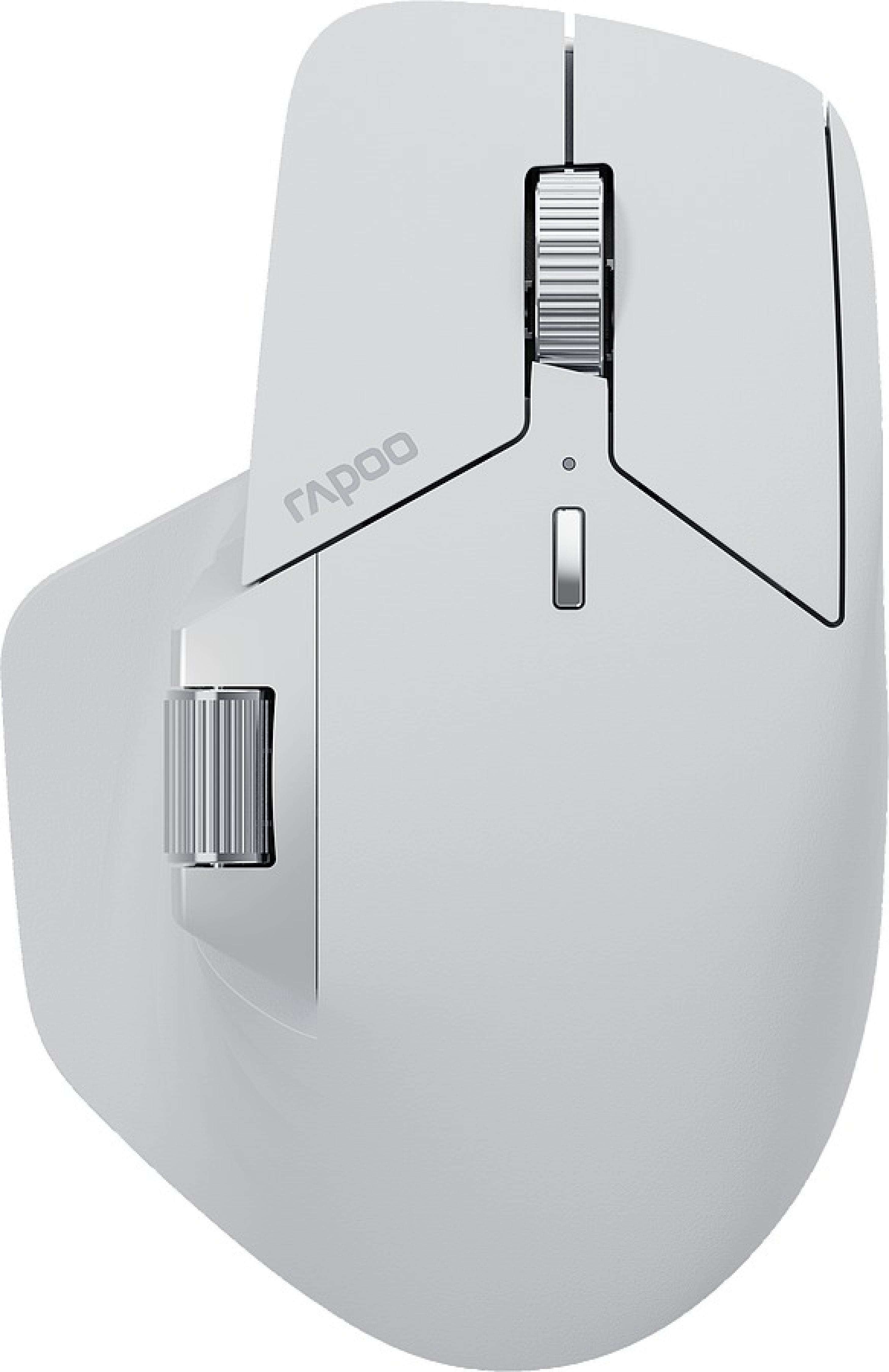 RAPOO MT760L - rechargeable Mouse Wireless, Bluetooth Grey White