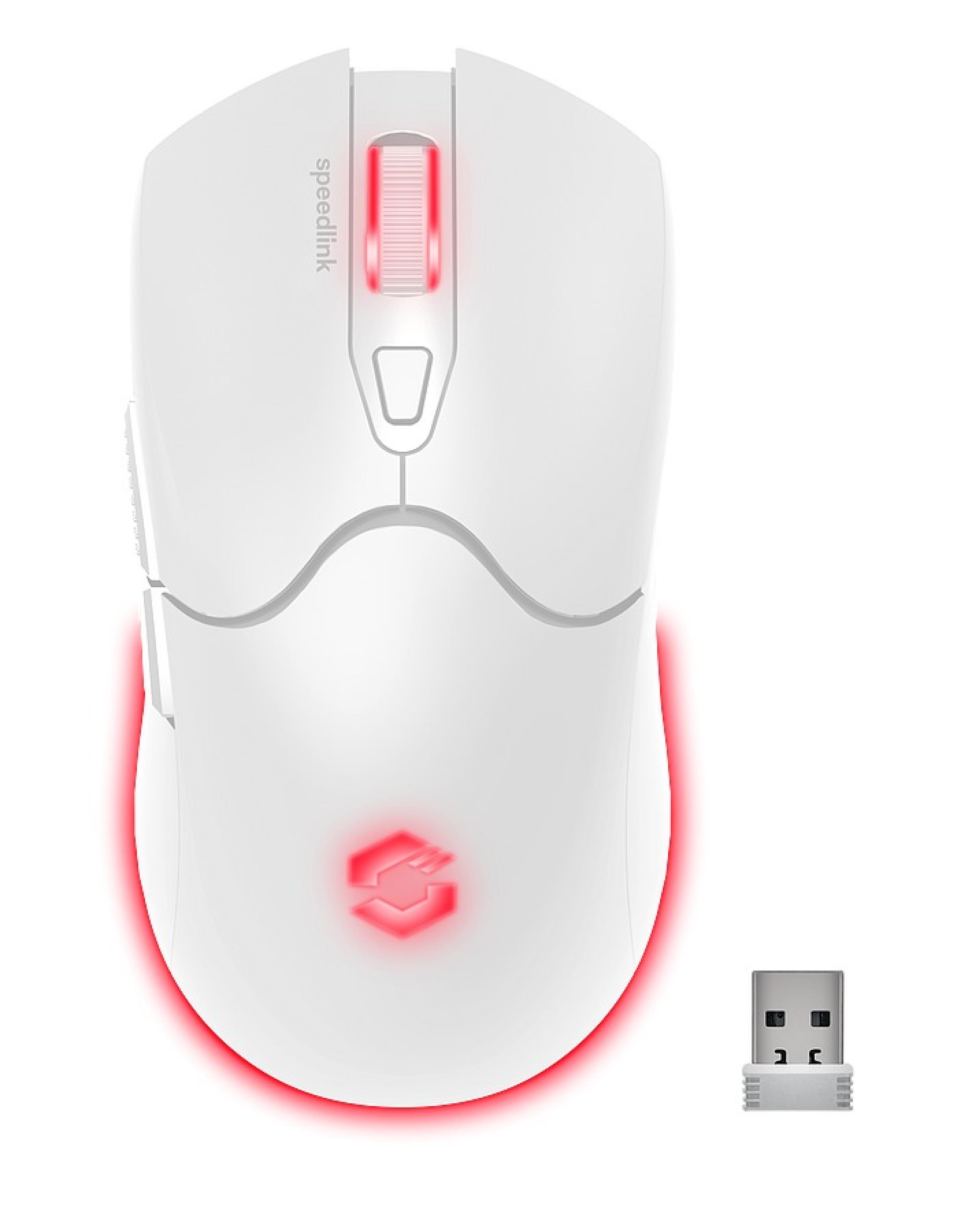 SPEEDLINK VELOX Rechargeable RGB Gaming Mouse - Wireless, white