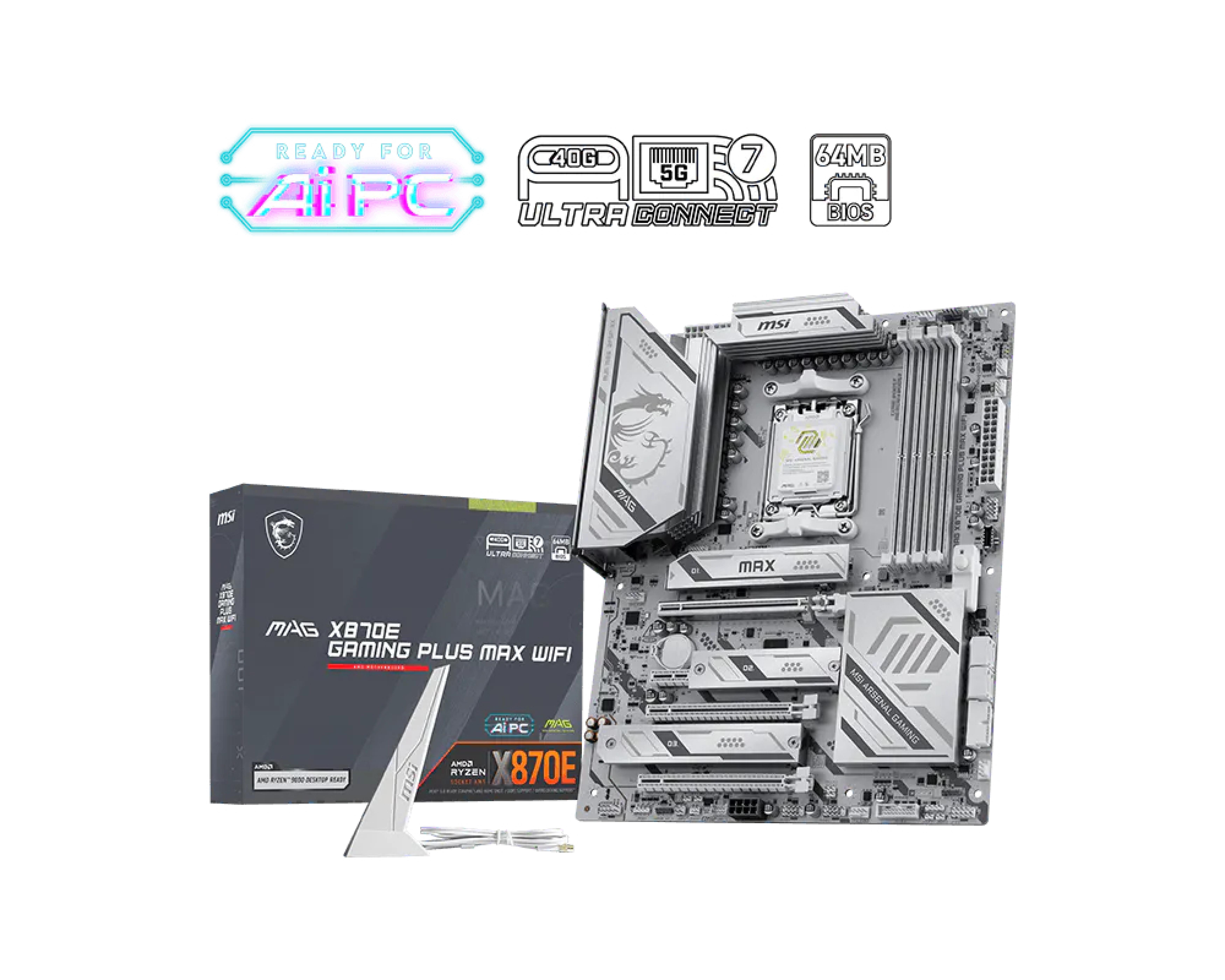 MSI MAG X870E Gaming Plus Max Wifi (X870,AM5,ATX,DDR5)