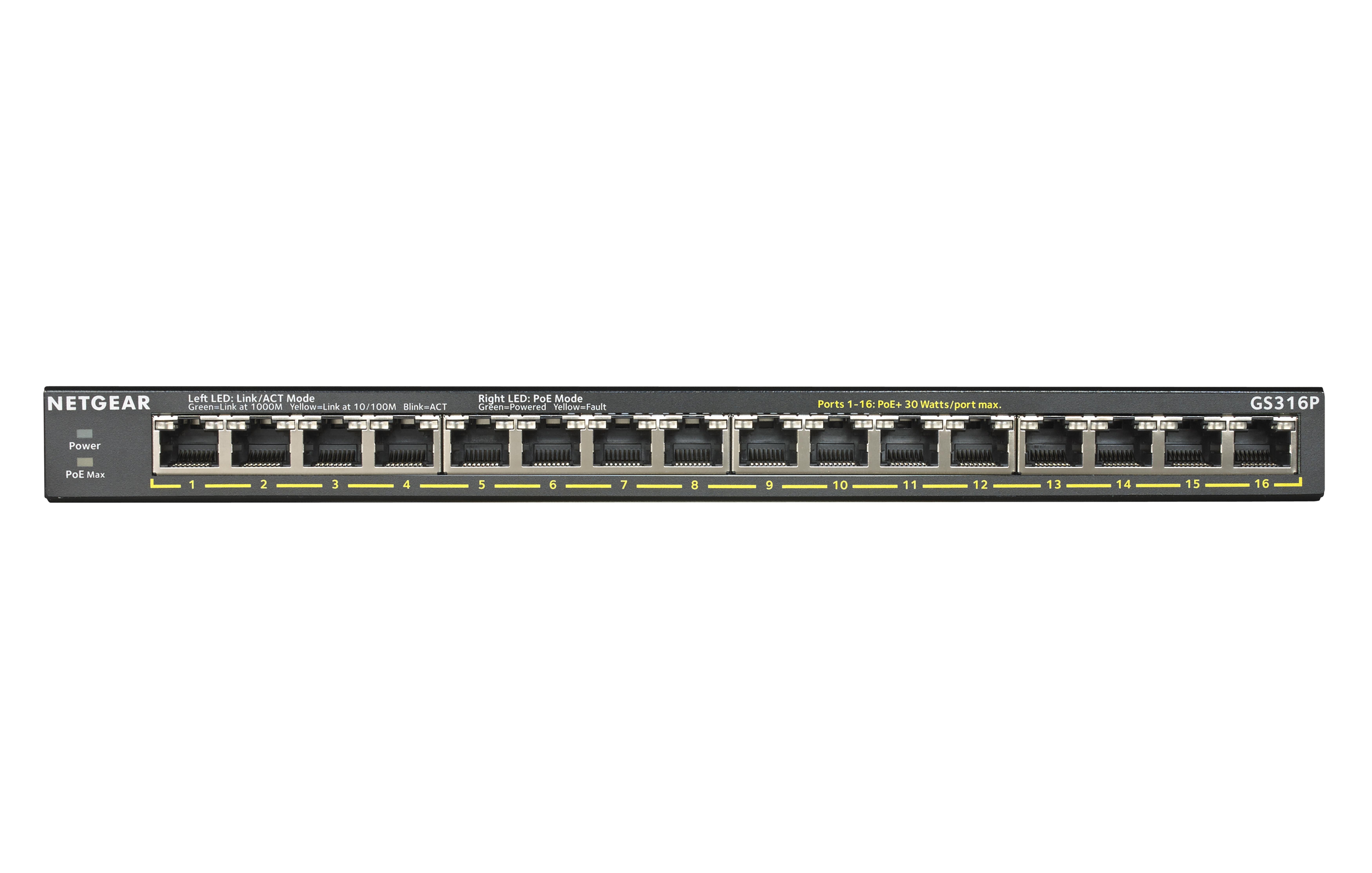 NETGEAR 16-Port GB PoE+ unmanaged Switch 115W mit FlexPoE