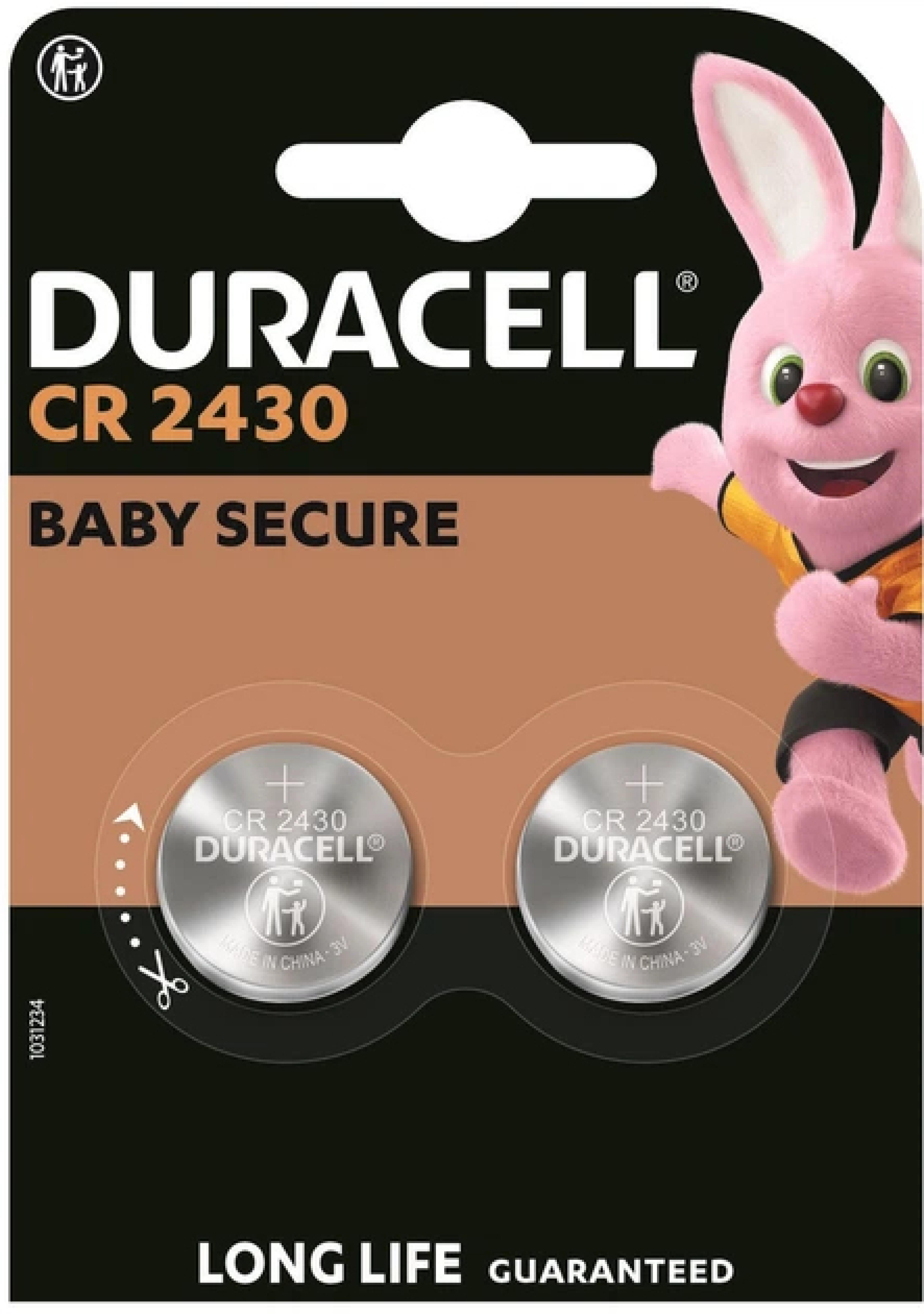 Duracell Batterie Knopfzelle CR2430 3.0V Lithium 2St.