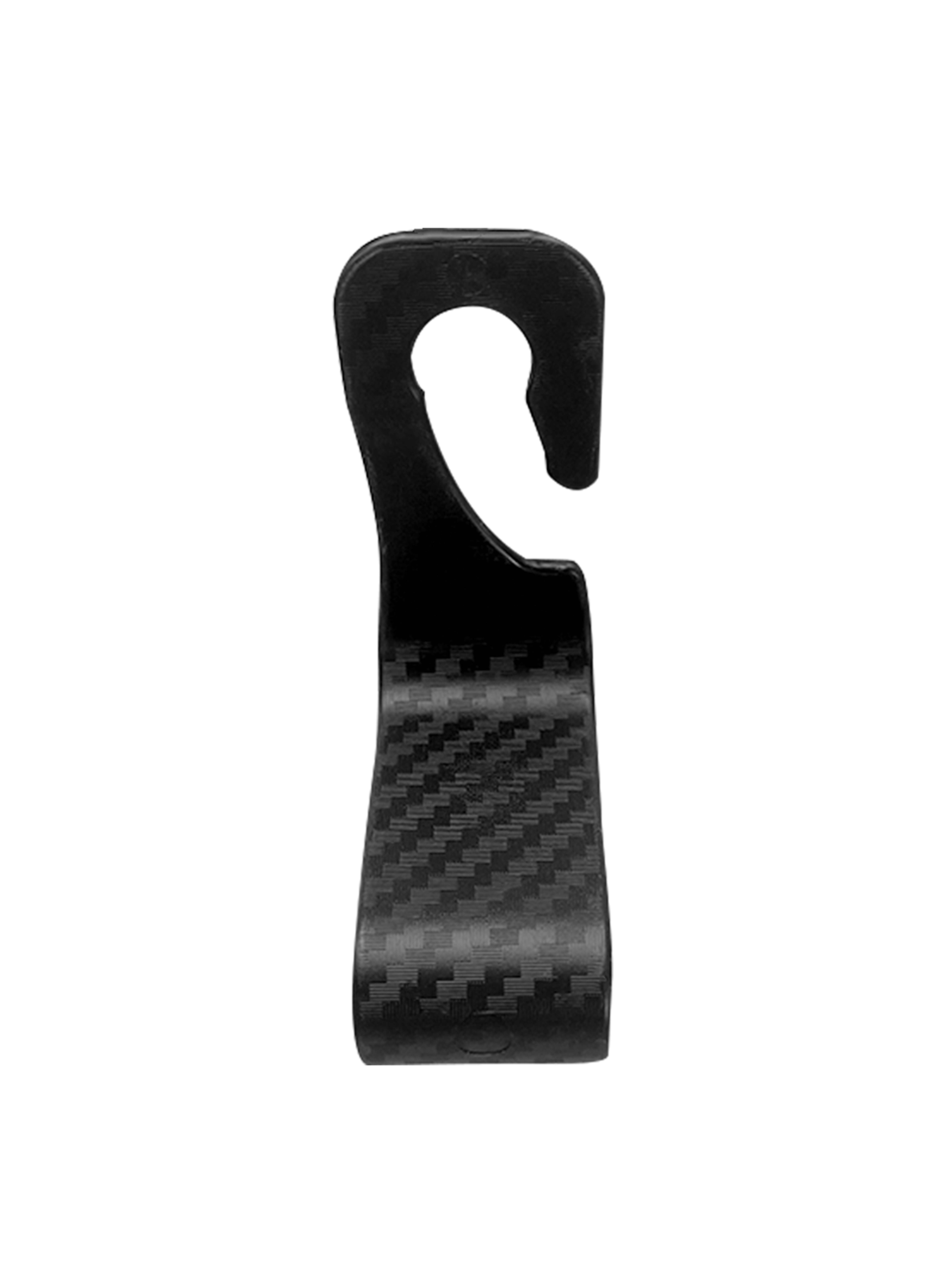 2GO Haken fuer KFZ-Kopfstuetze 2er Set Carbon Optik
