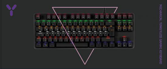 ISY Mechanical TKL Gaming Keyboard Multicolor