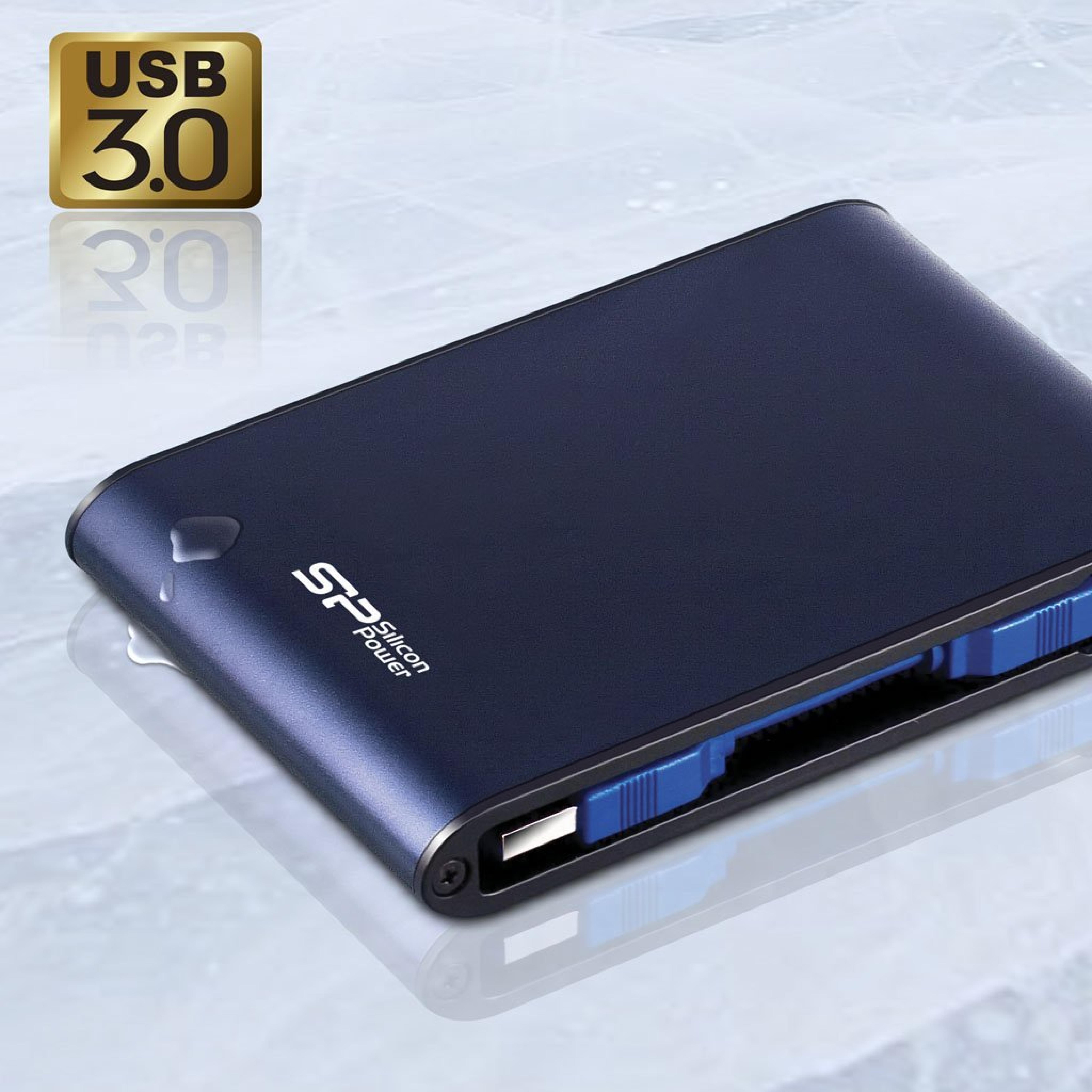 Silicon Power Festplatte 6.3cm 2TB USB3.0 A80Anti-shock/blue extern re