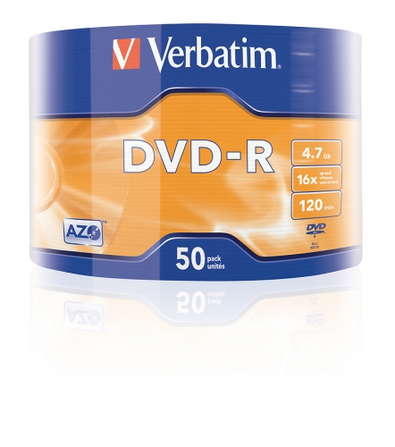 VERBATIM DVD-R 4.7GB 16x 50er Wrap