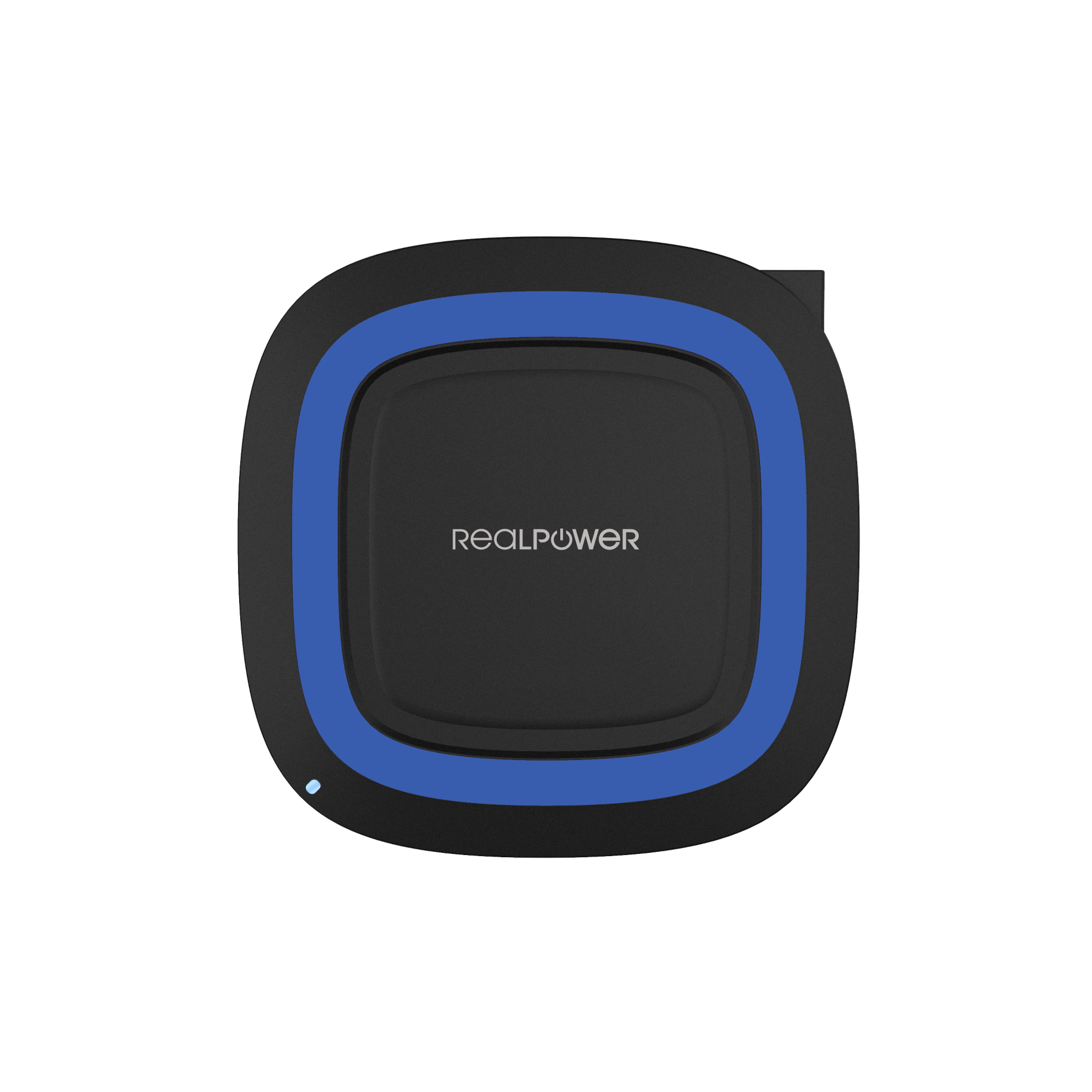RealPower Ladegeraet FreeCharge-10 + Adapter schwarz/blau