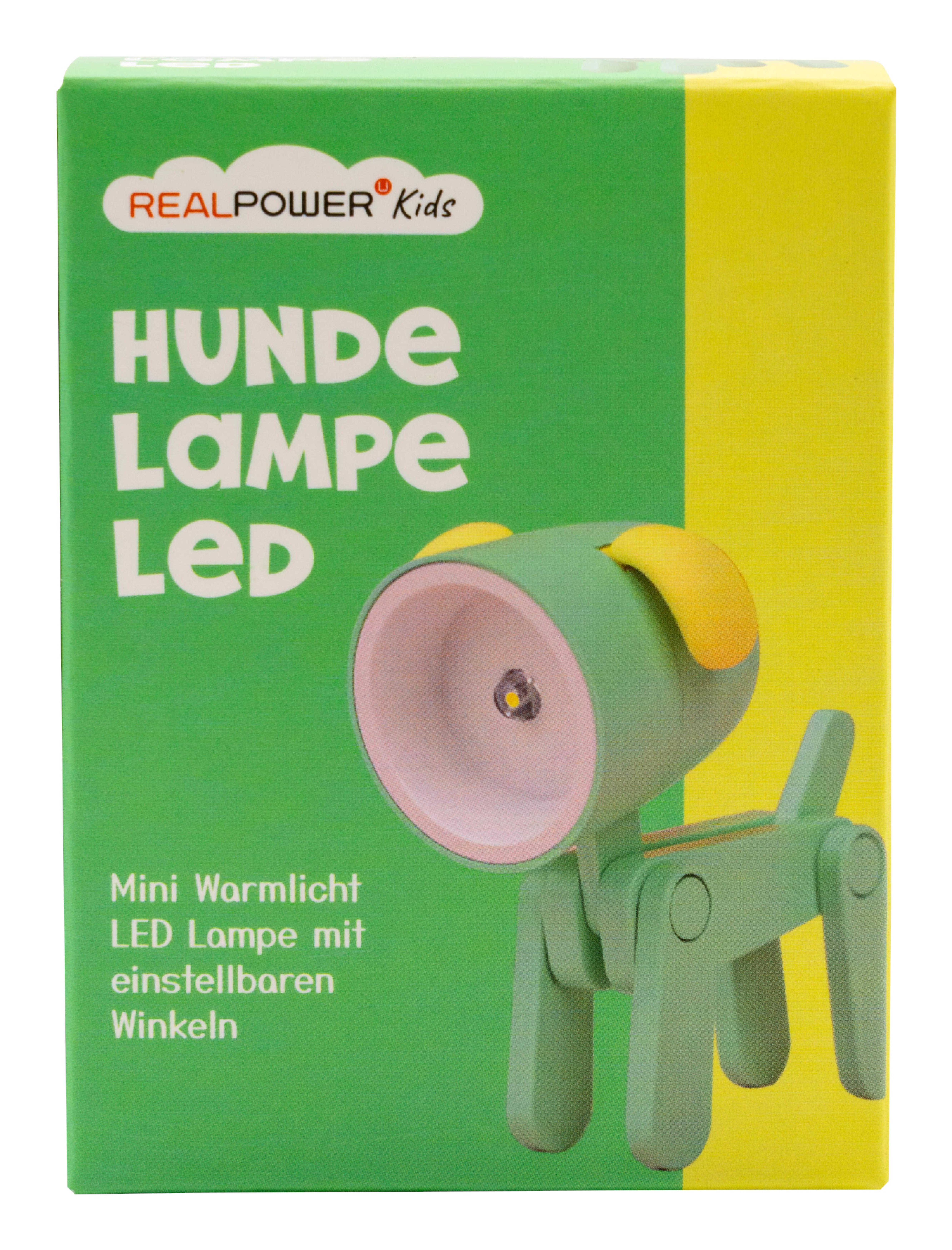 RealPower LED-Tier Taschenlampe Green dog