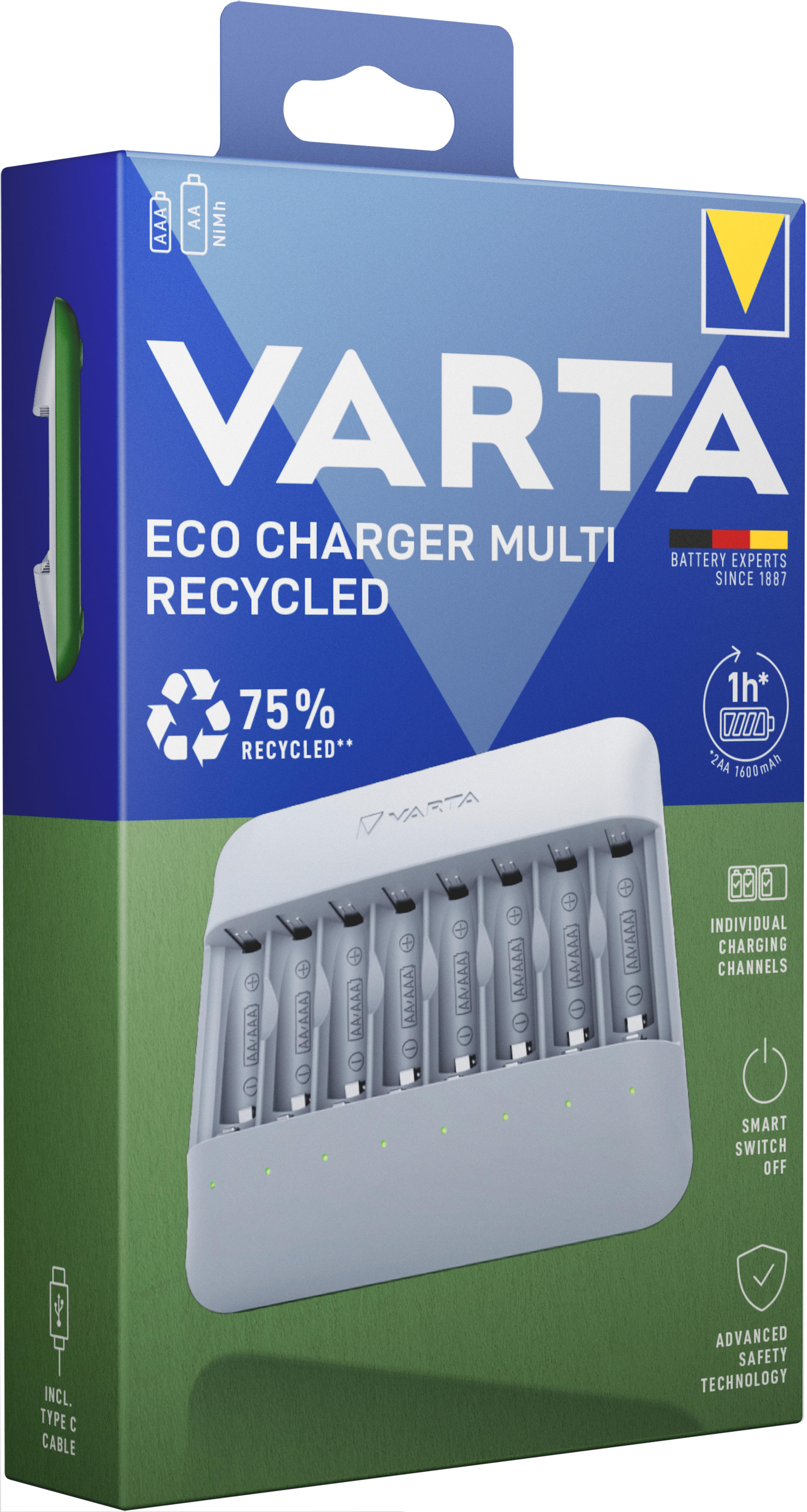 Varta Ladegeraet Eco Charger Multi Recycled