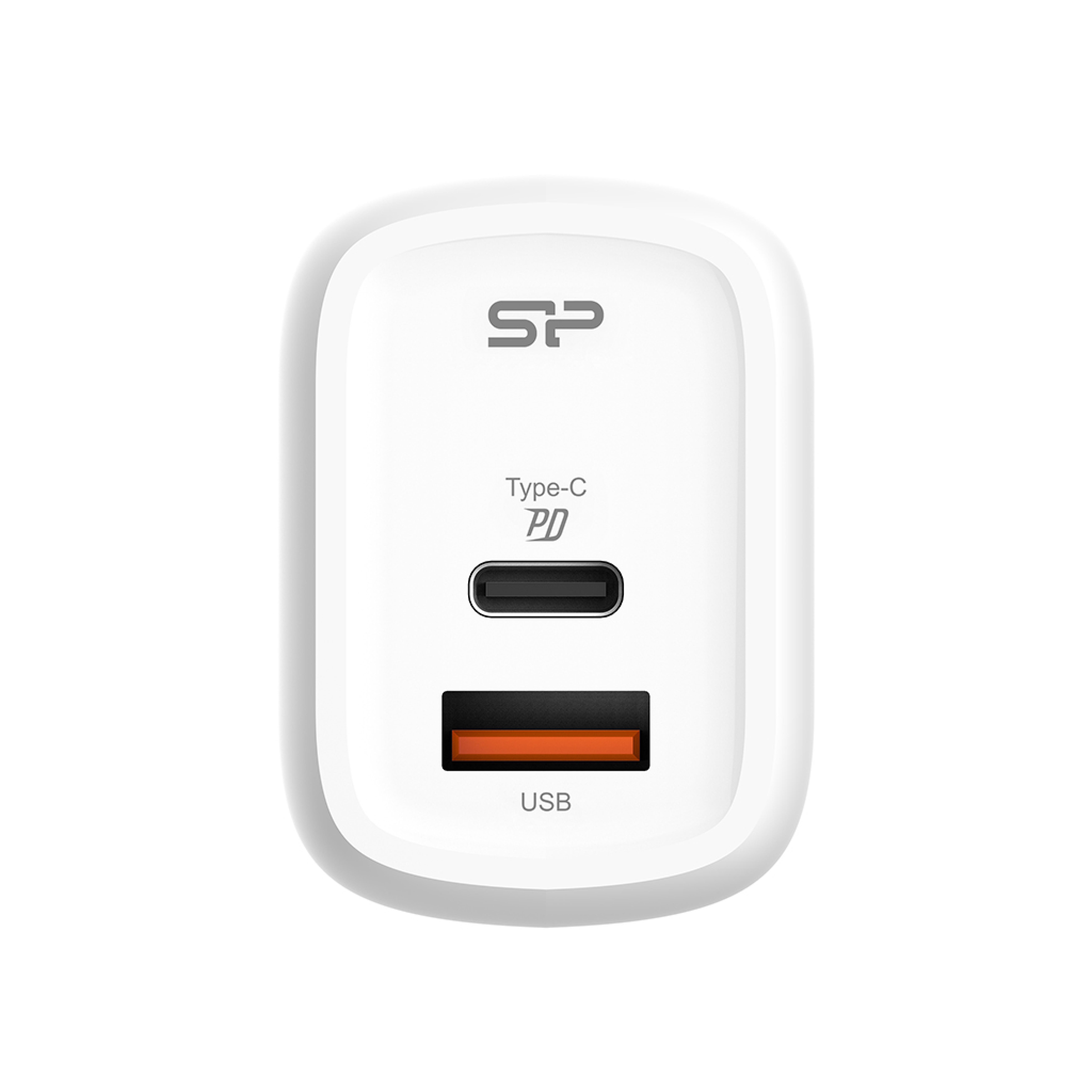 Silicon Power Ladegeraet Wall Charger QM25 30W USB/TypC White