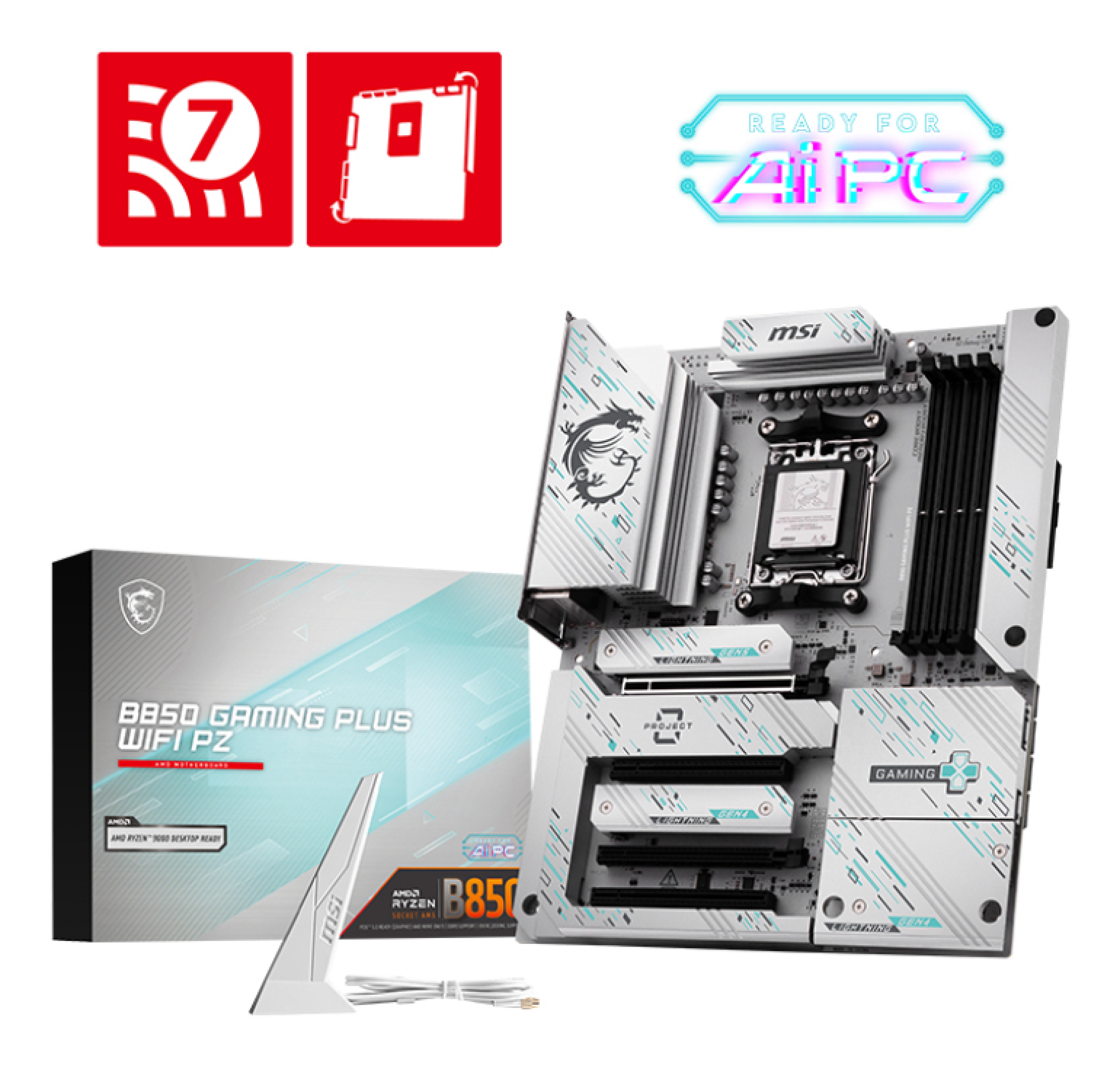 MSI B850 Gaming Plus Wifi Project Zero (B850,AM5,ATX,DDR5)
