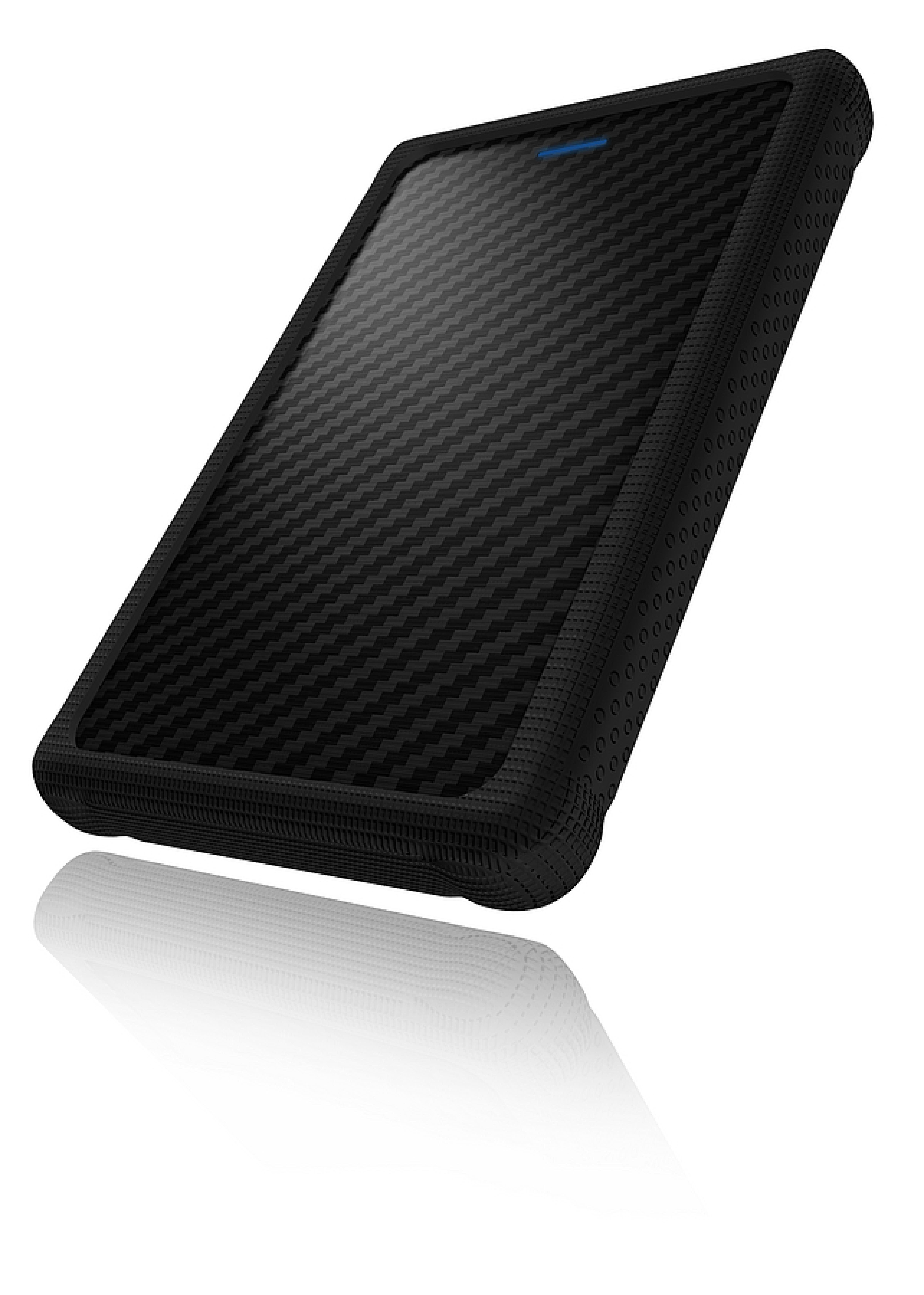 RAIDSONIC ICY 2,5 USB 3.0 Case for SATA HDDs, schraubenlos, mit Silikon Protektor, black
