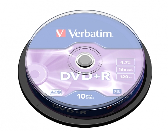 VERBATIM DVD+R AZO 4.7GB 16x 10er Spindel