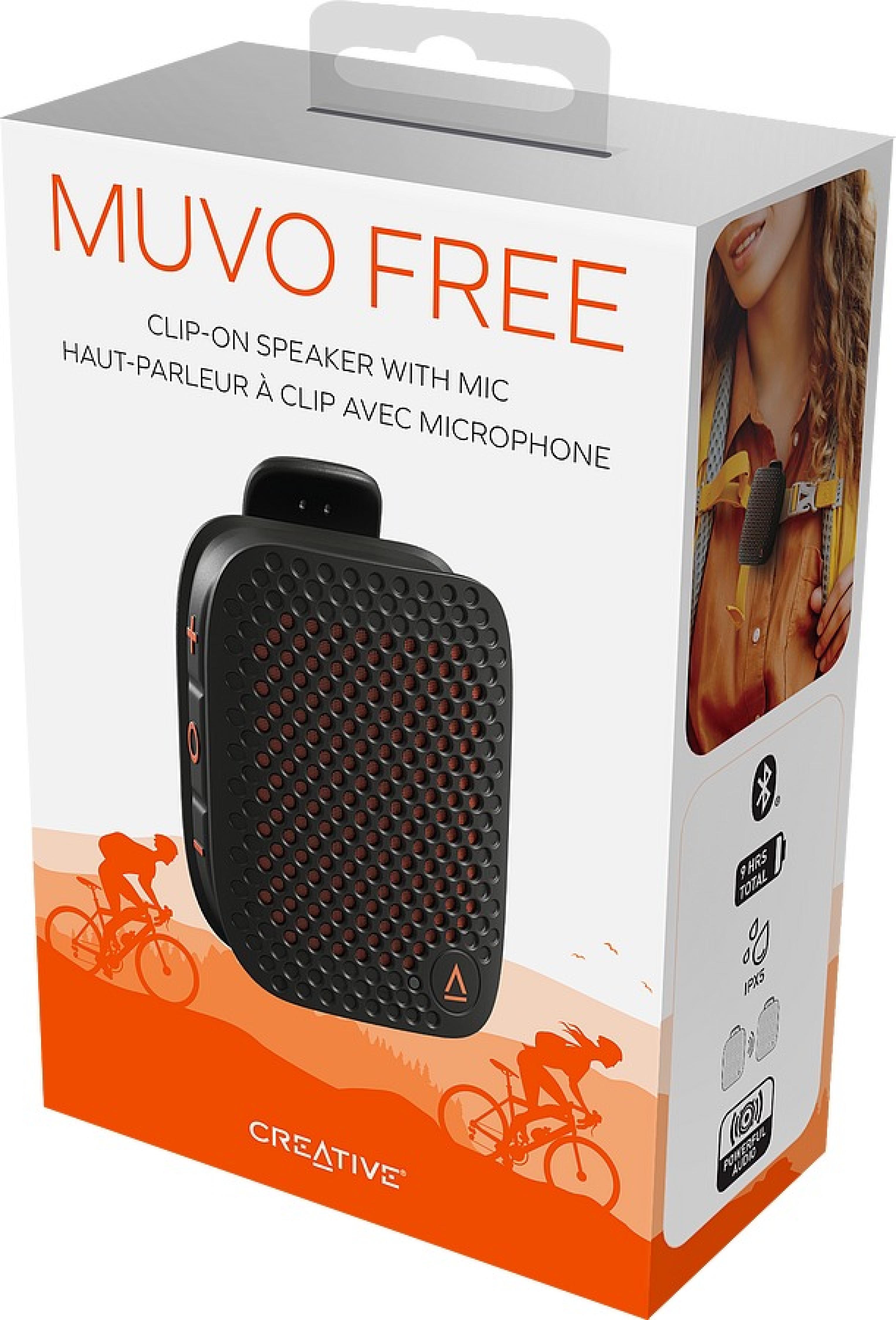 CREATIVE MuVo Free Clip-On Lautsprecher, Bluetooth 5.4, IPX5