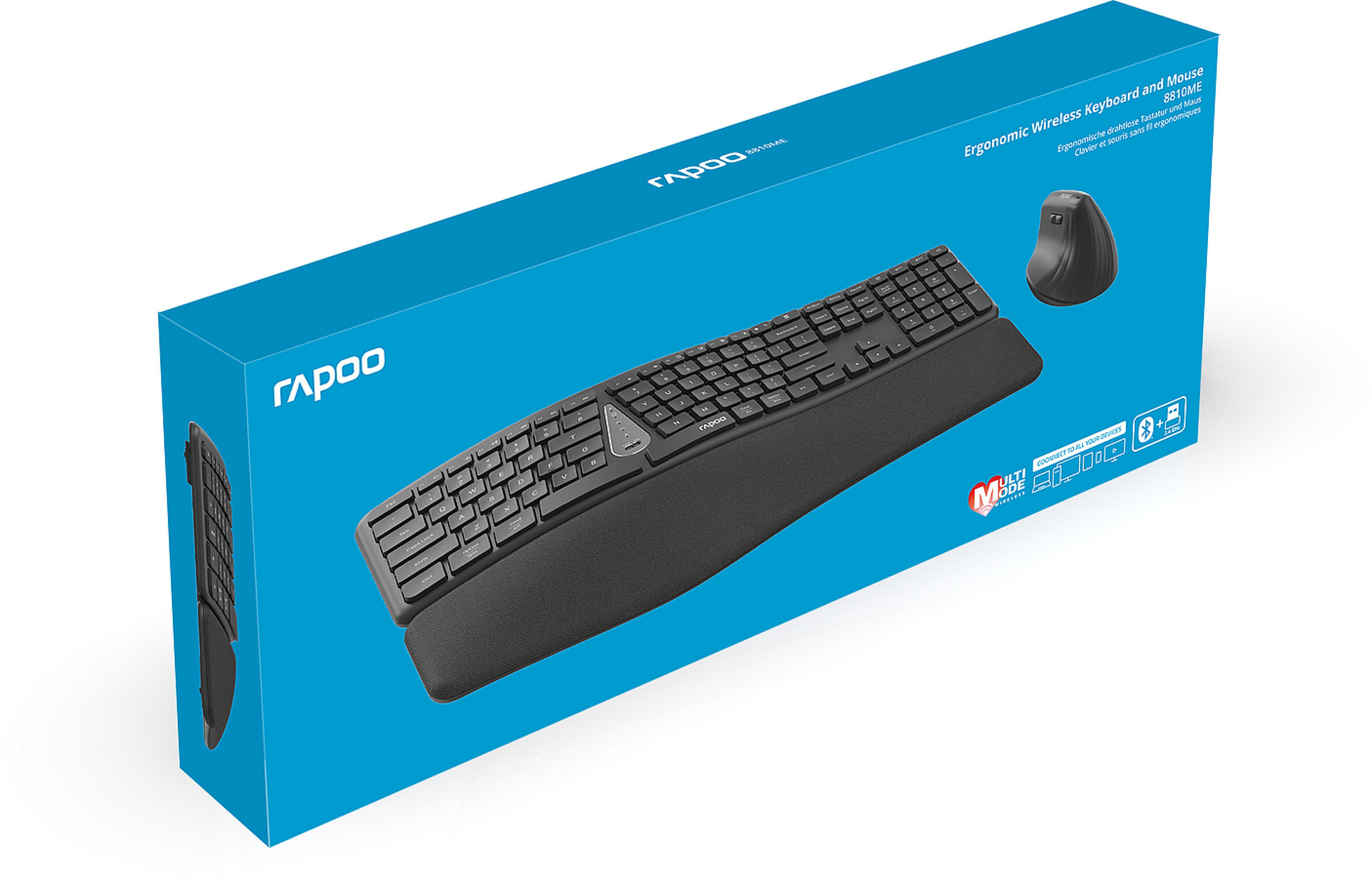 RAPOO 8810ME.DE.DarkGrey Wireless Multi-Mode Combo set