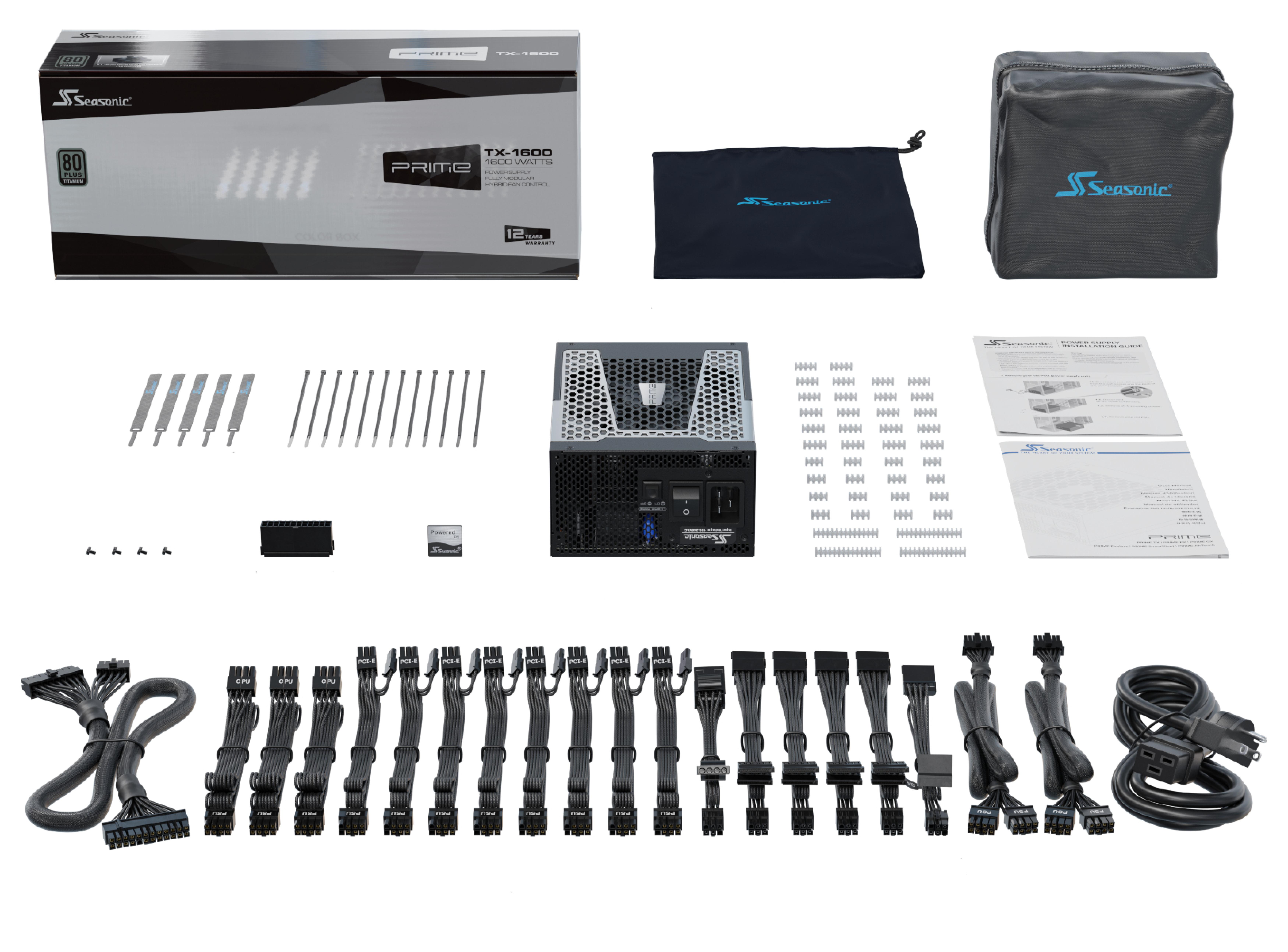 Seasonic Netzteil 1600W PRIME TX-1600 ATX31 Modular (Titan)