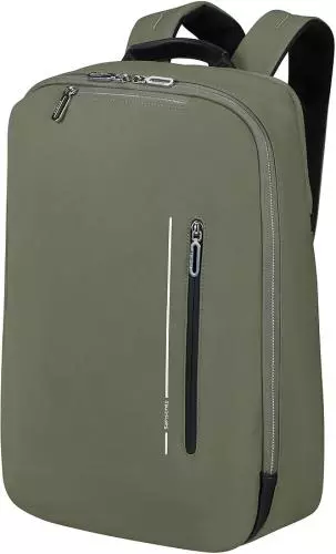 Olivgrüner Rucksack mit mehreren Fächern und Reißverschlüssen, ideal für den täglichen Gebrauch und Reisen