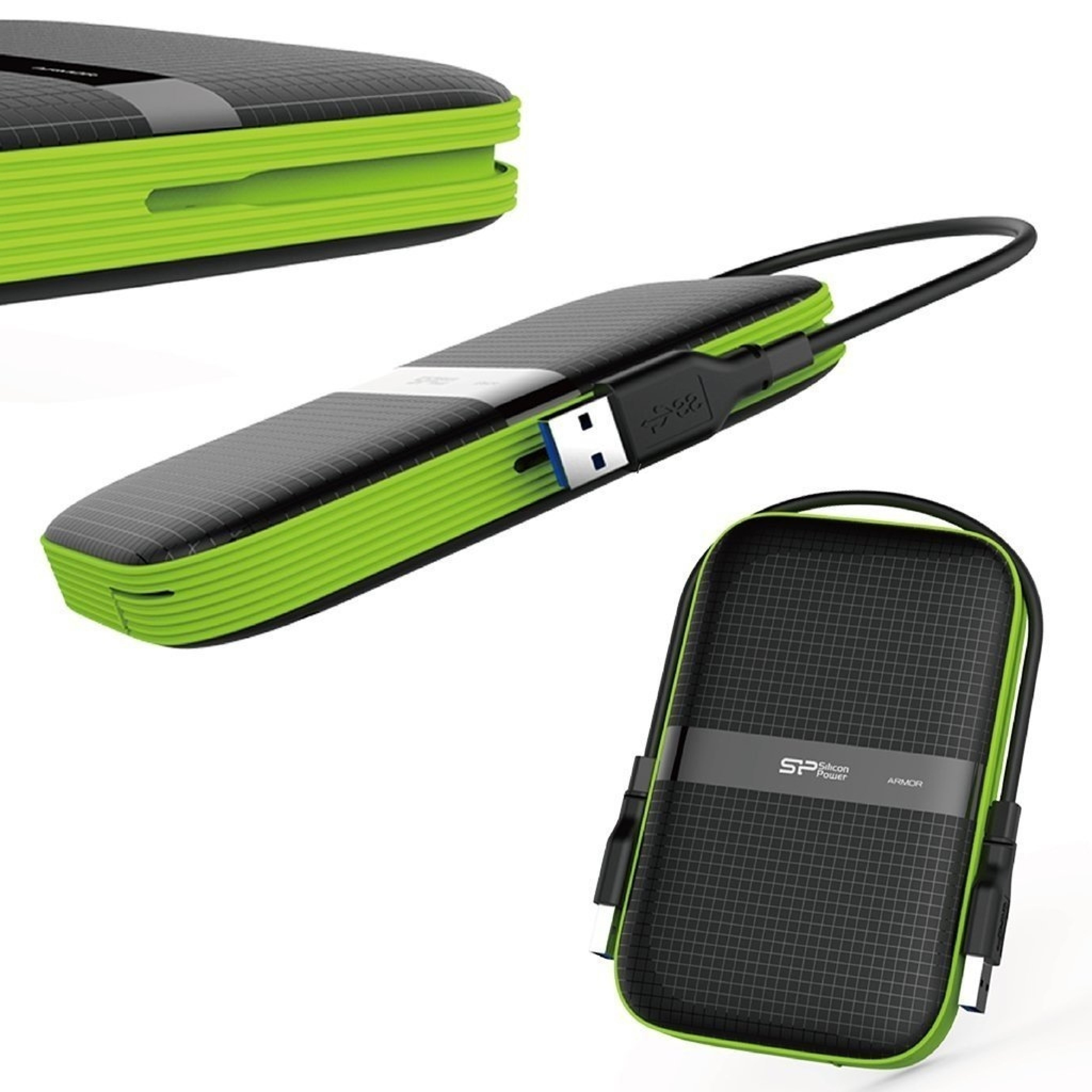 Silicon Power Festplatte 6.3cm 1TB USB3.0 A60Anti-shock/blau