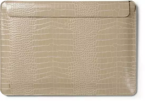 IDEAL OF SWEDEN Slim Laptop Sleeve 16" Warm Beige Croco