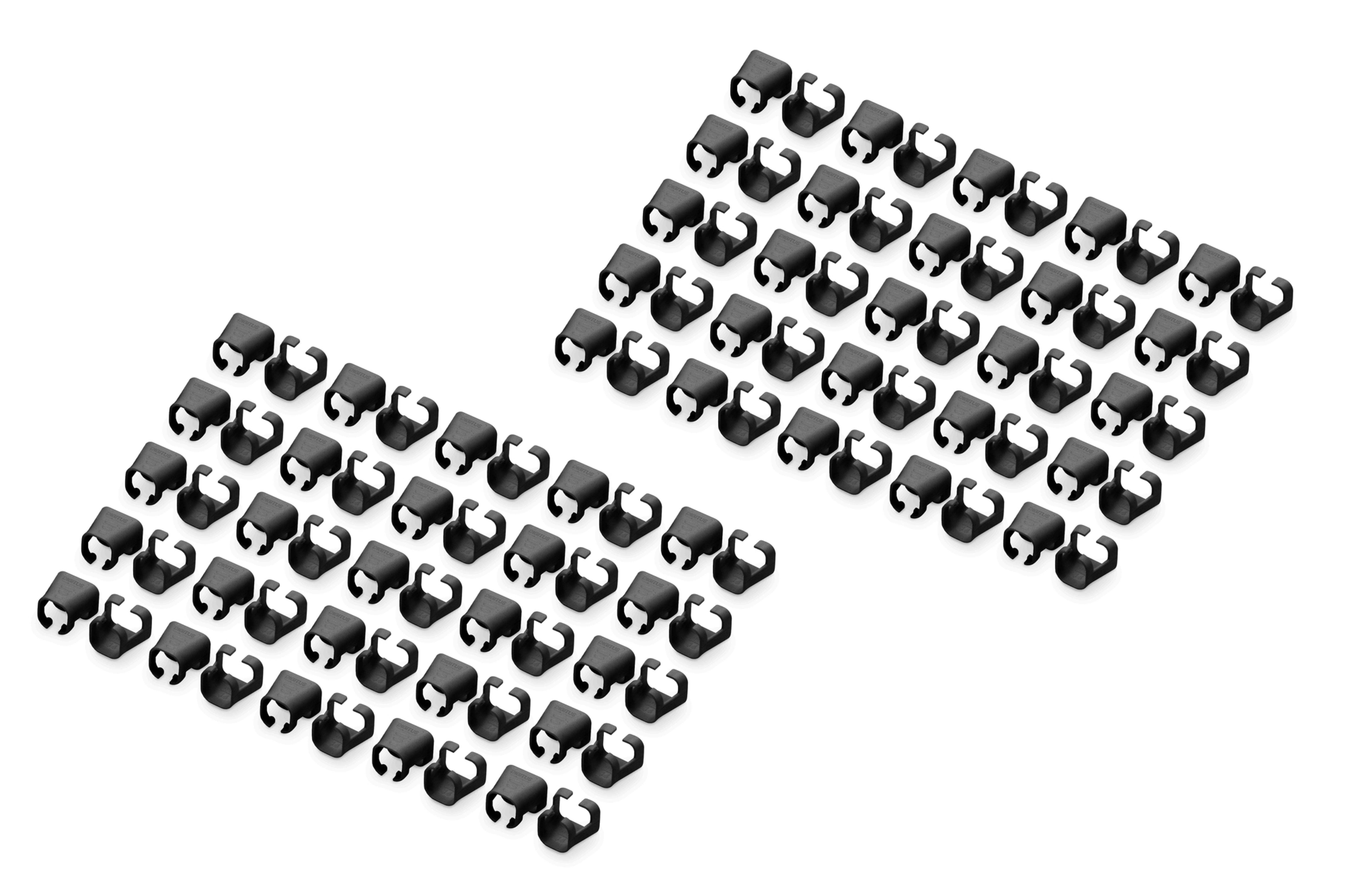 DIGITUS Farbclips fuer Patchkabel RJ45 100 Stueck schwarz