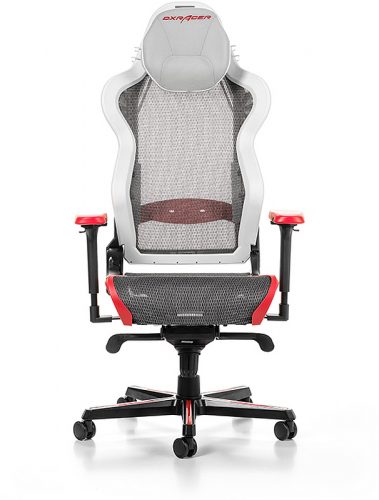 DXRACER Air R1S Gaming Chair, weiß/rot/schwarz/grau