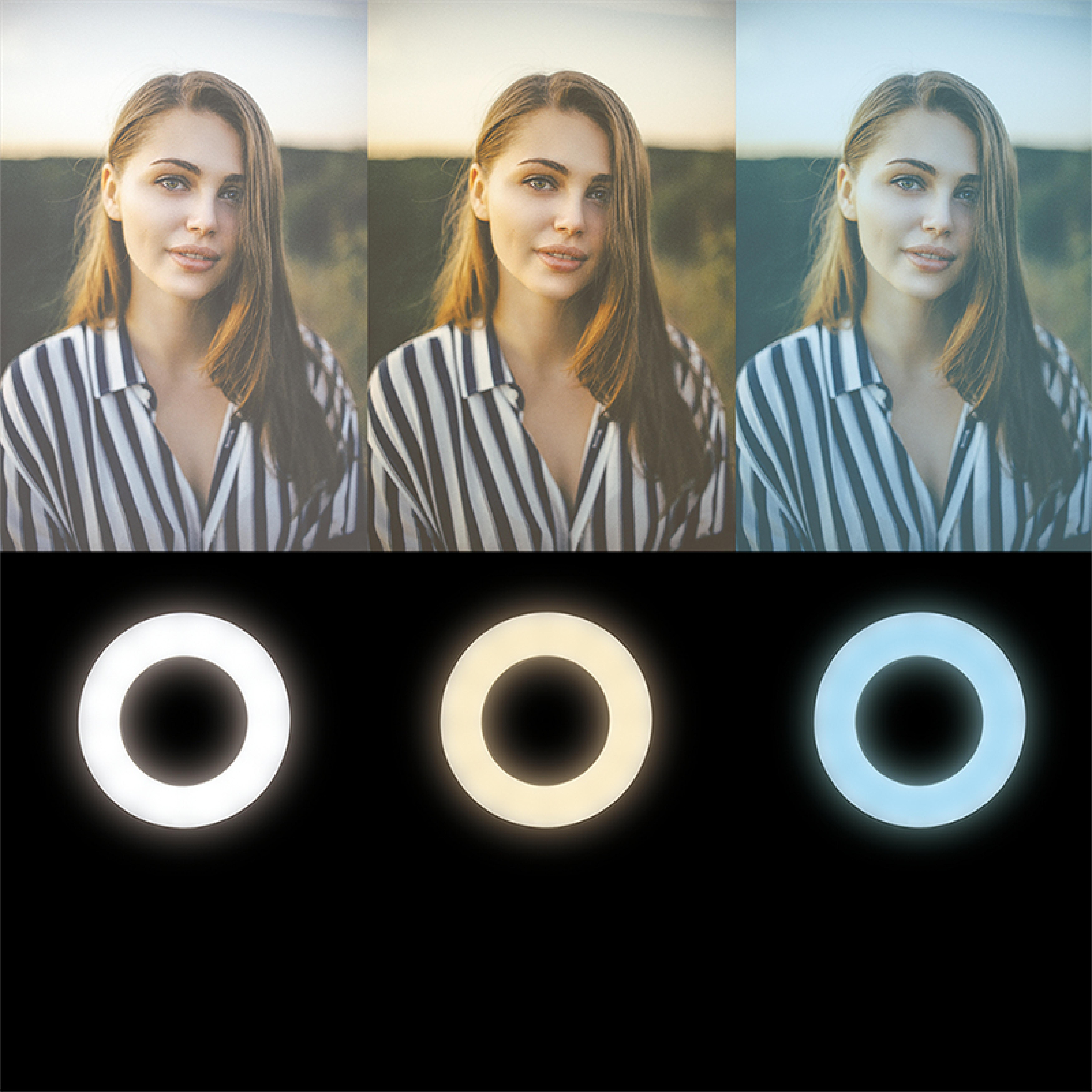 Logilink Smartphone-Ringlicht-Klemmhalterung, DM 8.5cm