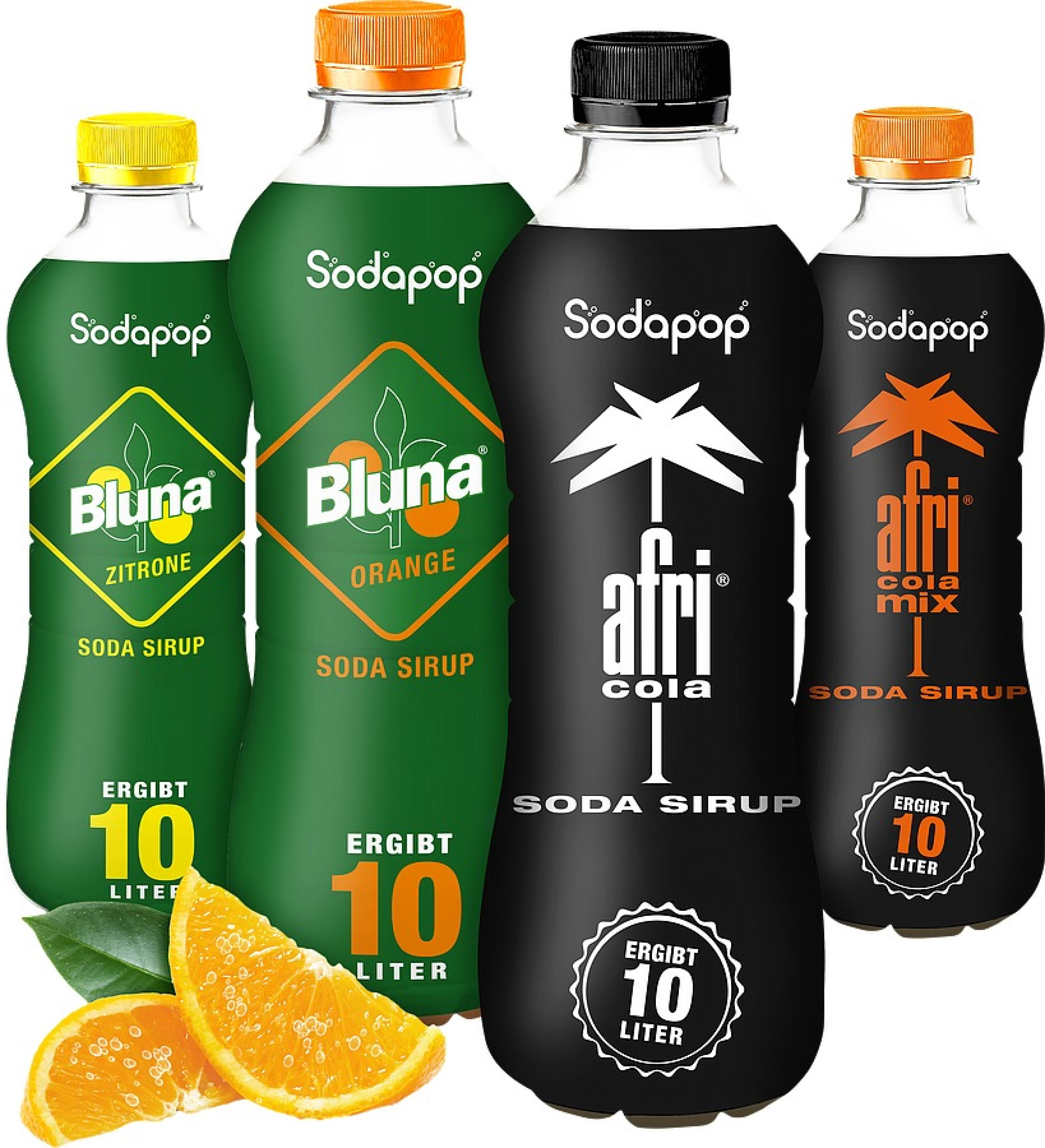 SODAPOP BLUNA & AFRI Sirup 4er Set (je 1 Flasche)
