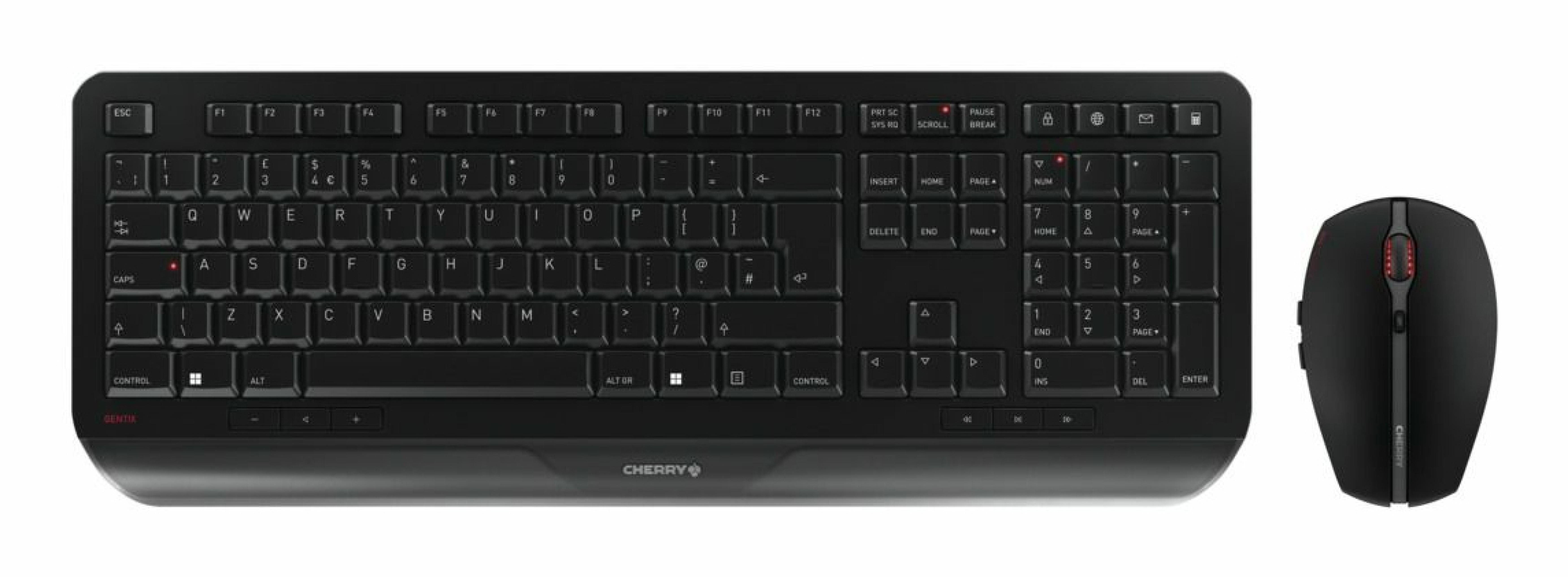 CHERRY GENTIX Desktop Wireless Maus&Tastatur GB schwarz