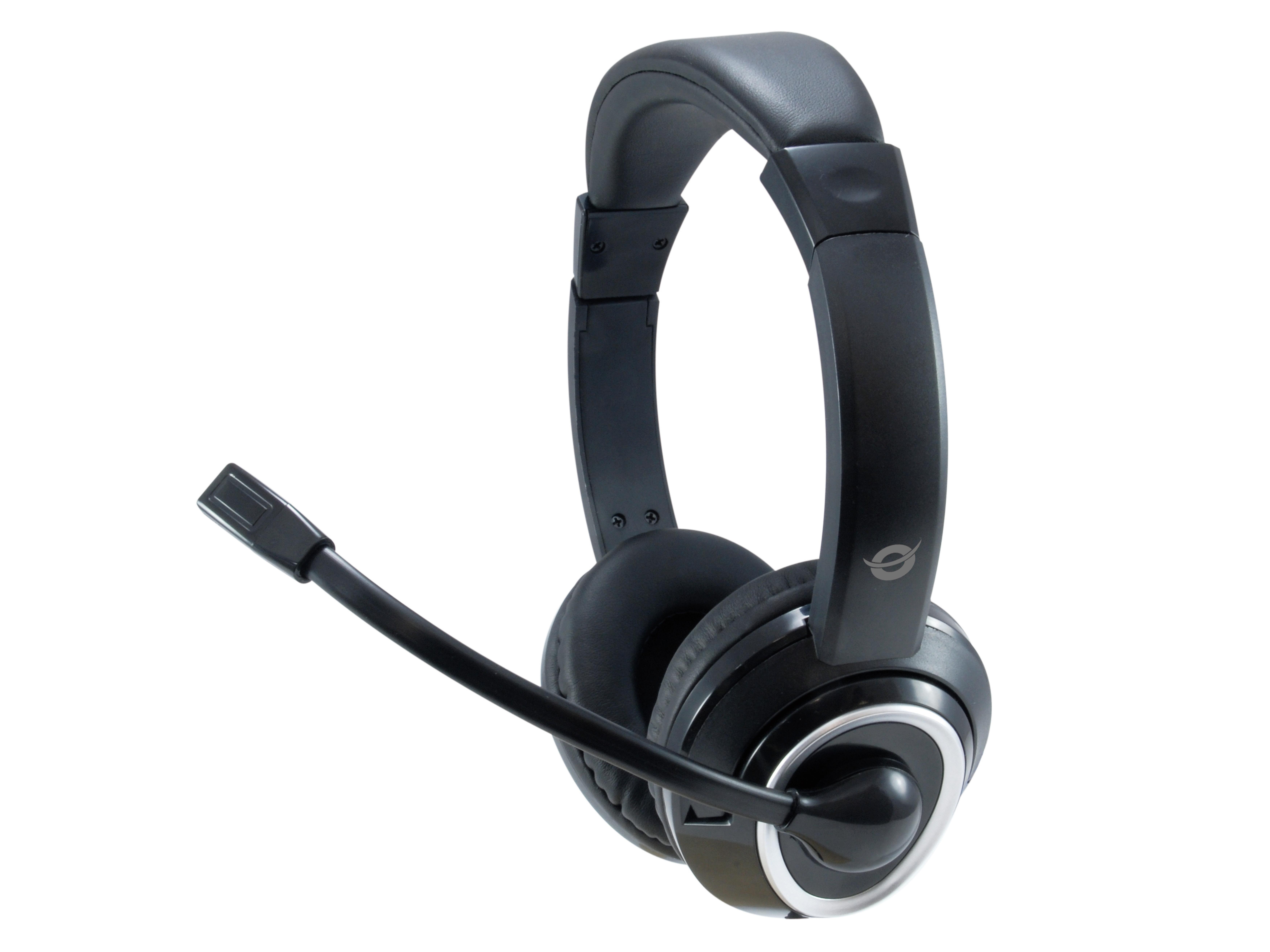 CONCEPTRONIC Headset Stereo USB-A/Mikro/Bedien. 2.00m sw