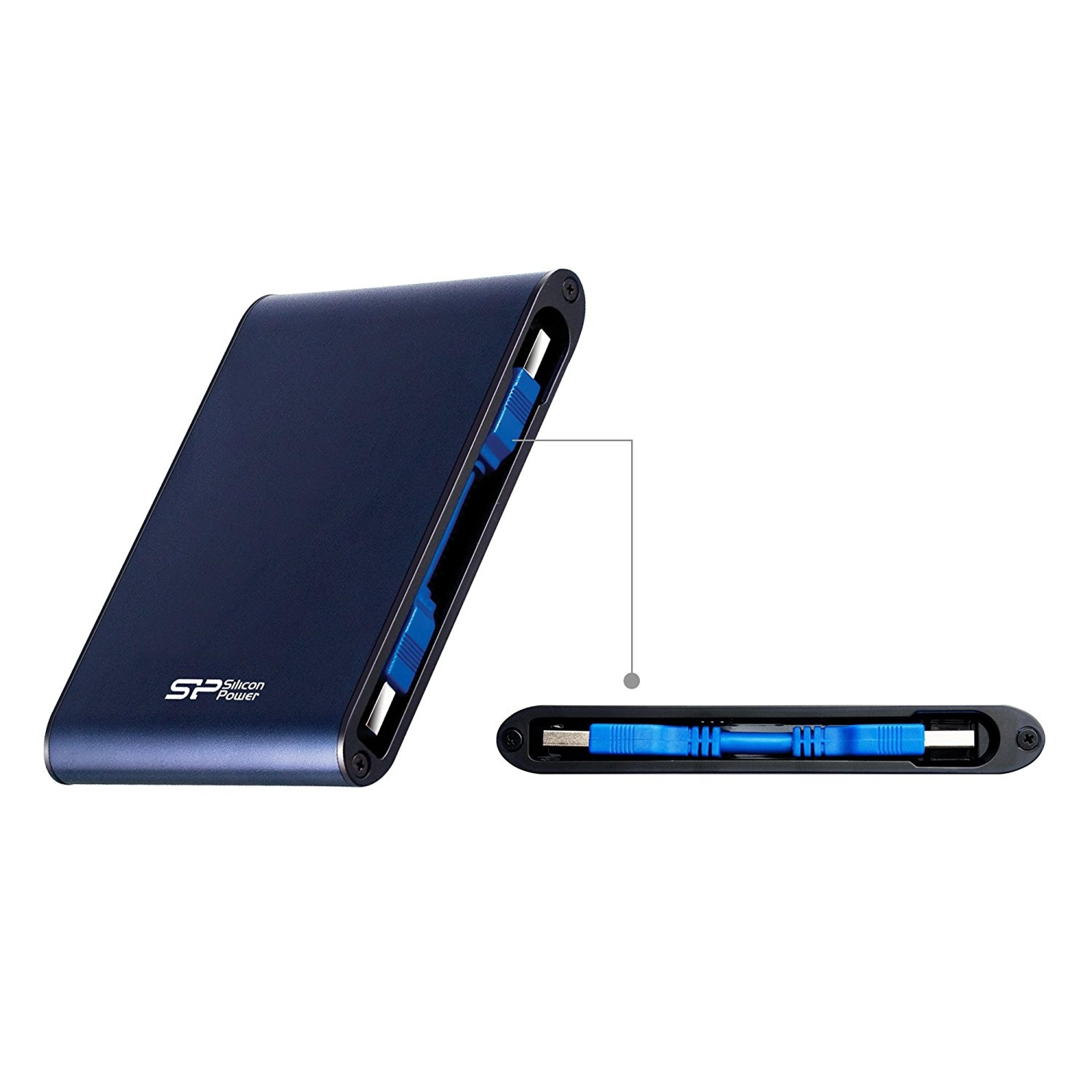 Silicon Power Festplatte 6.3cm 1TB USB3.0 A80Anti-shock/blue extern re