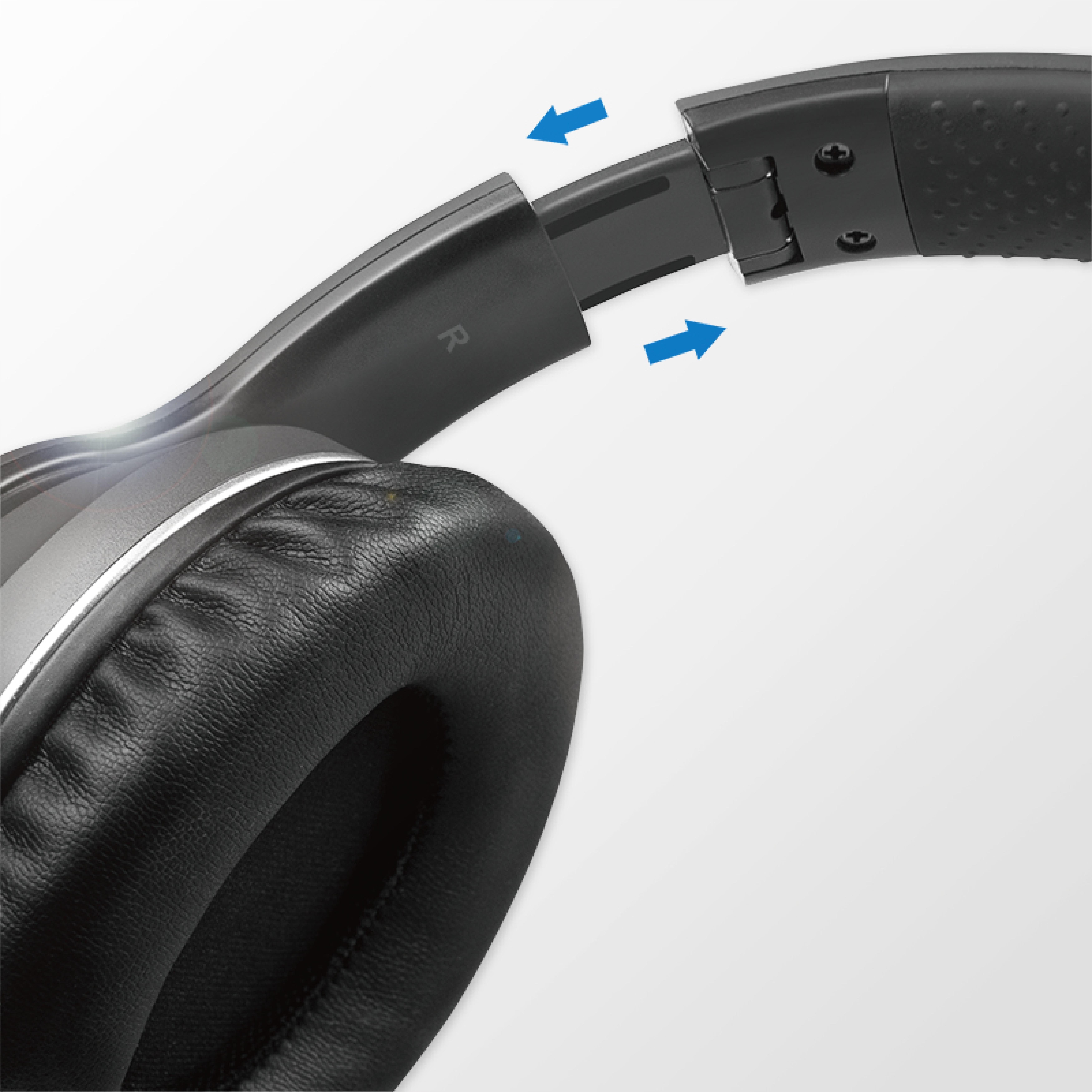 Logilink Bluetooth Headset,Active-Noice-Cancelling,V5.0,schw