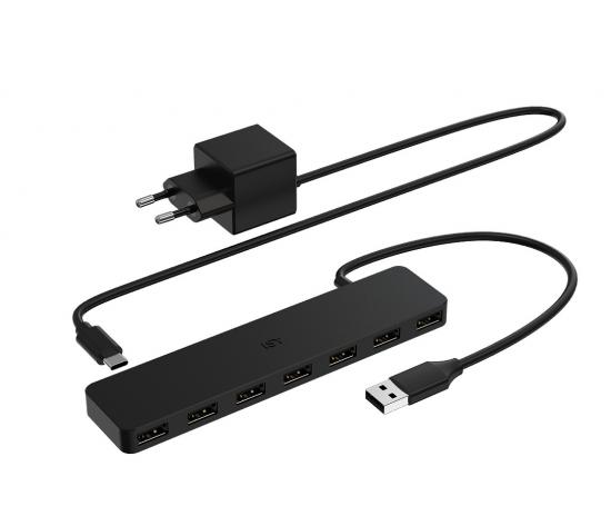 ISY 7-Port Active USB-A 2.0 Hub