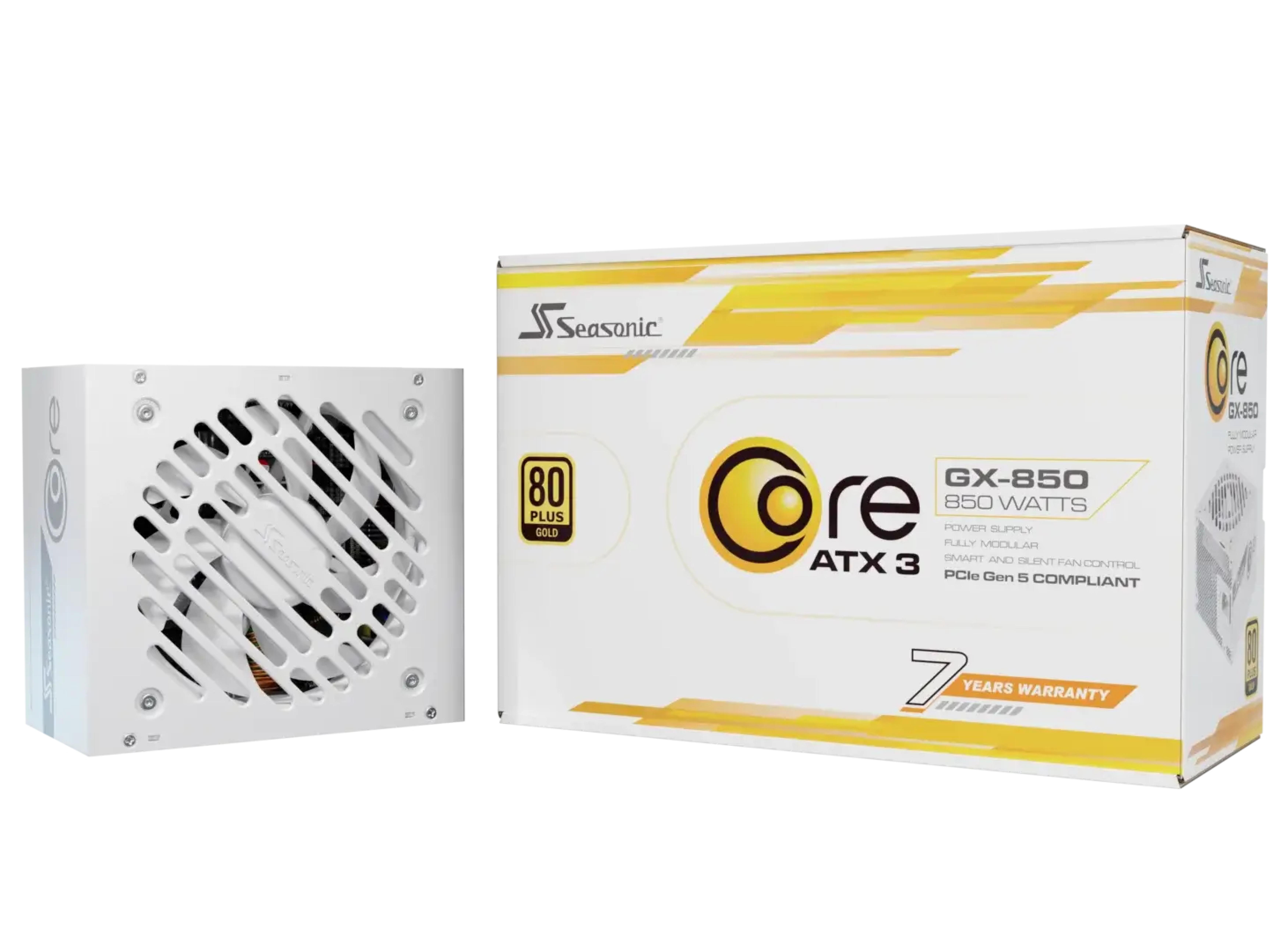 Seasonic Netzteil 850W Core GX-850 Modular ATX3.1 WHITE