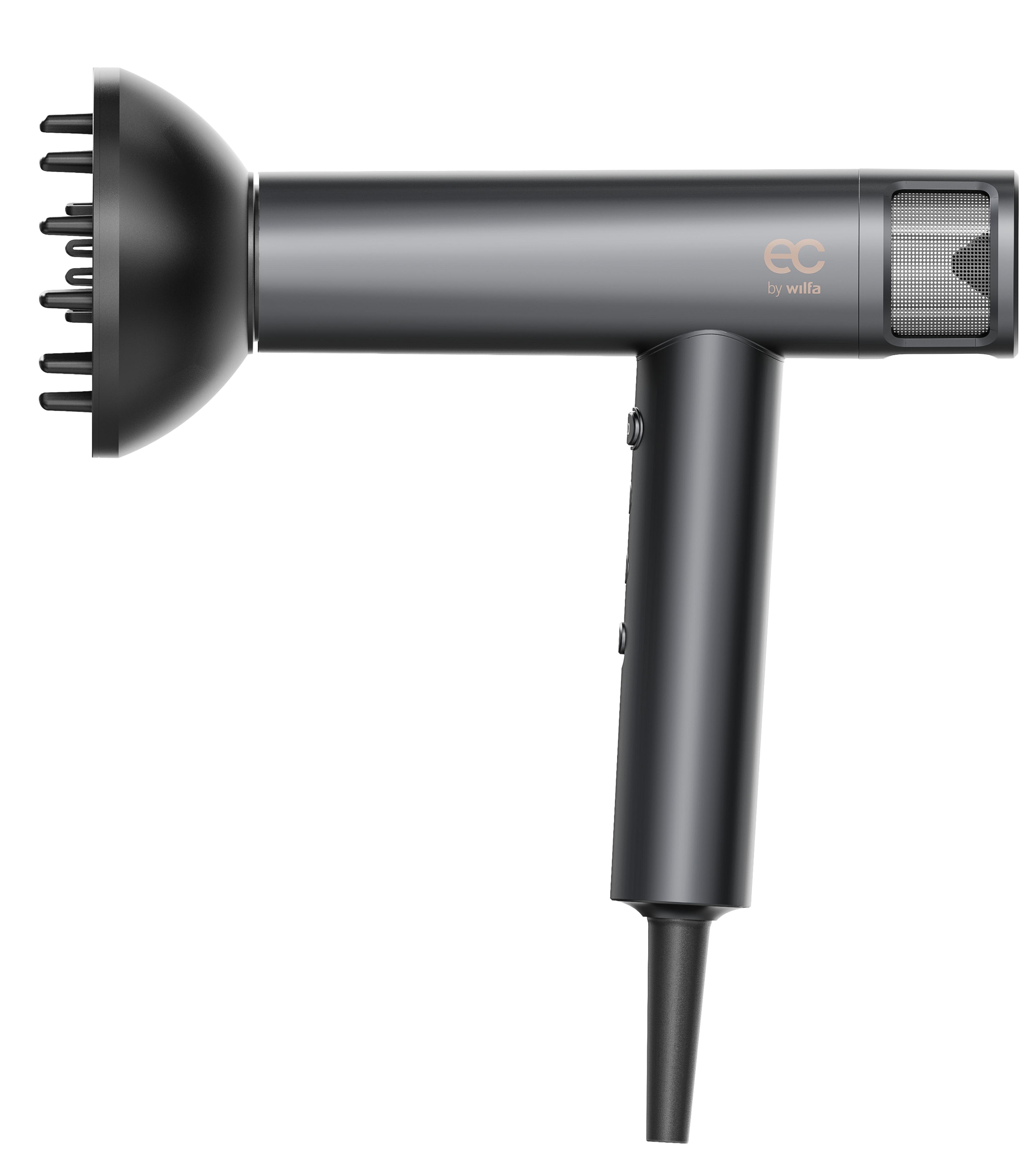 EC BY WILFA Haartrockner Föhn STREAM ION SYSTEM HD1G-I1600, anthrazit