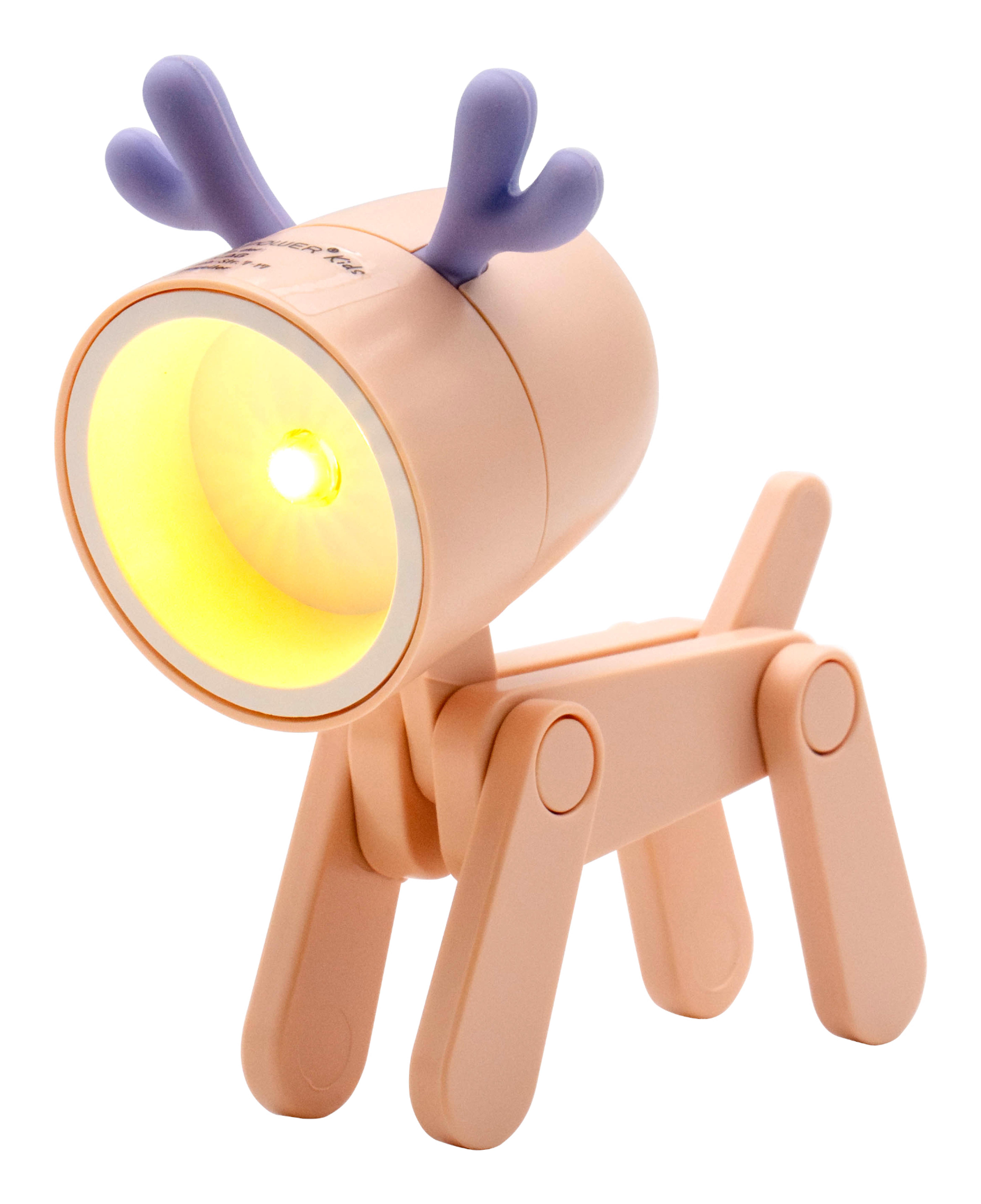 RealPower LED-Tier Taschenlampe Pink deer
