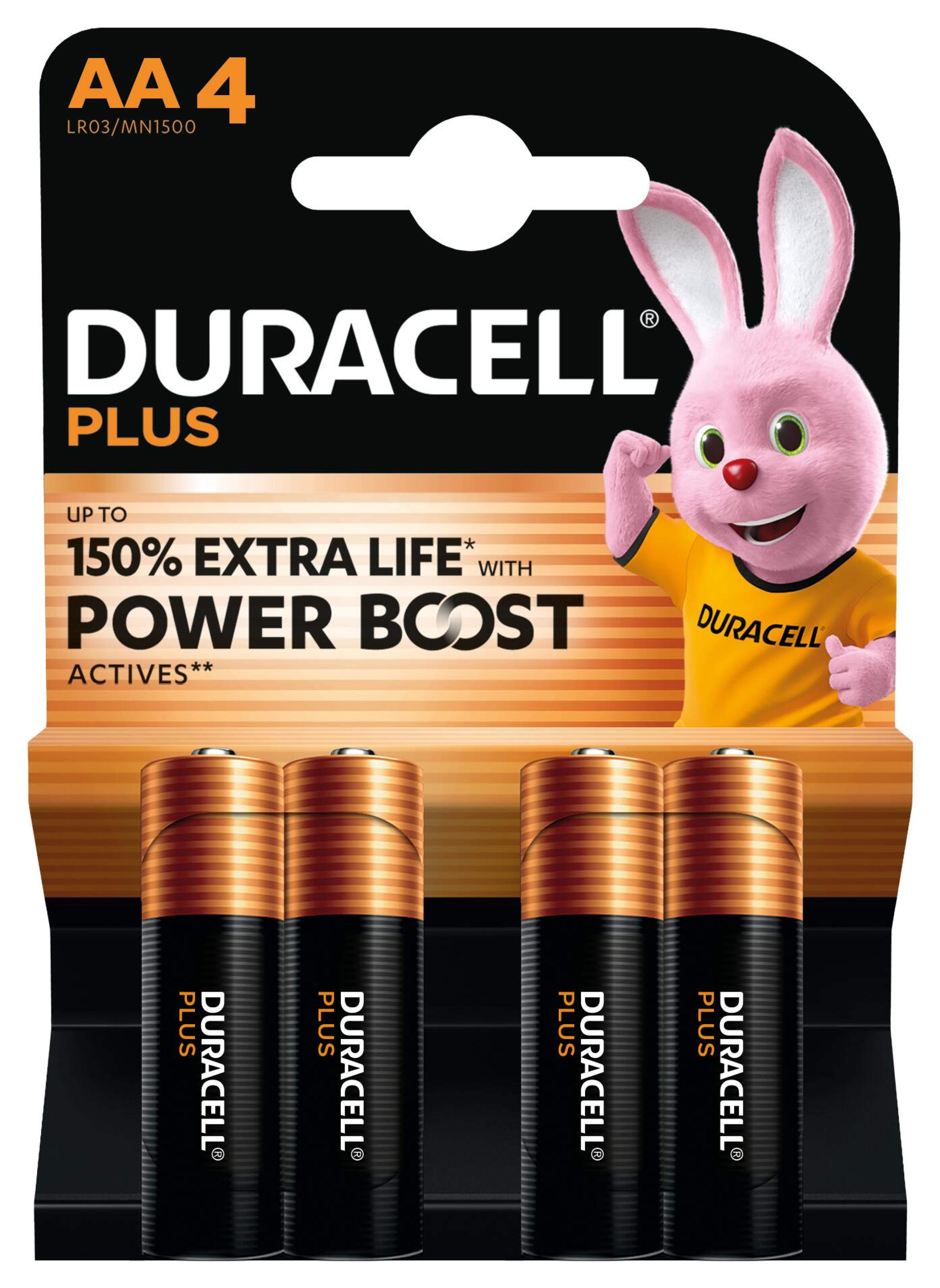 Duracell Batterie Plus - AA (MN1500/LR6) Boost K4 4St.